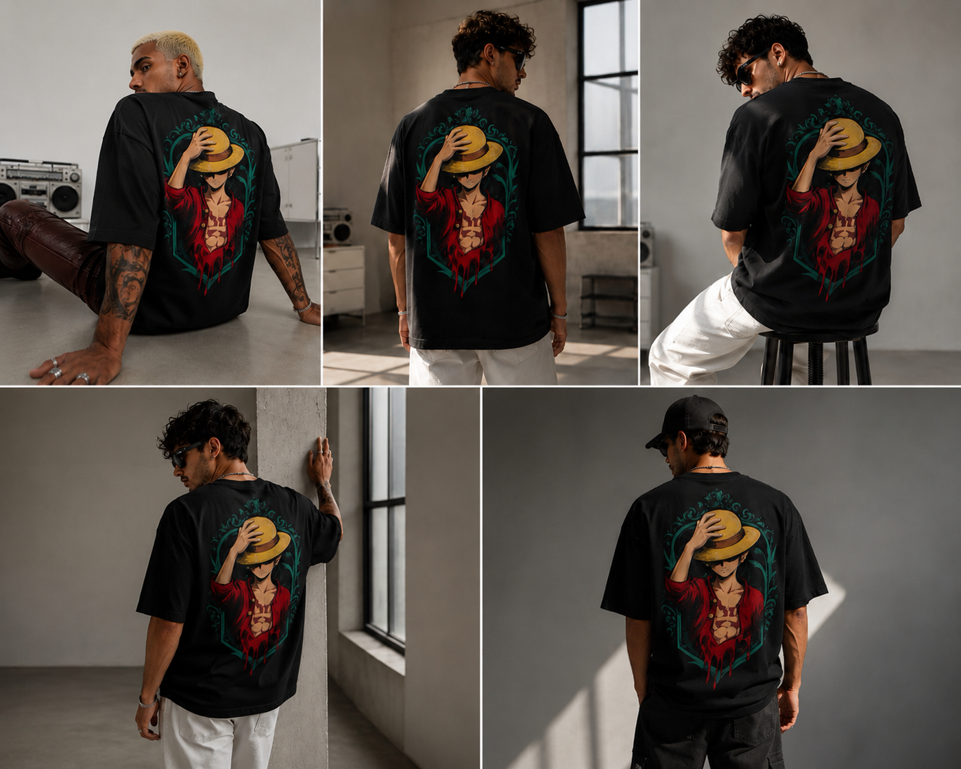 Wounded Pirate Unisex Oversized T-Shirt