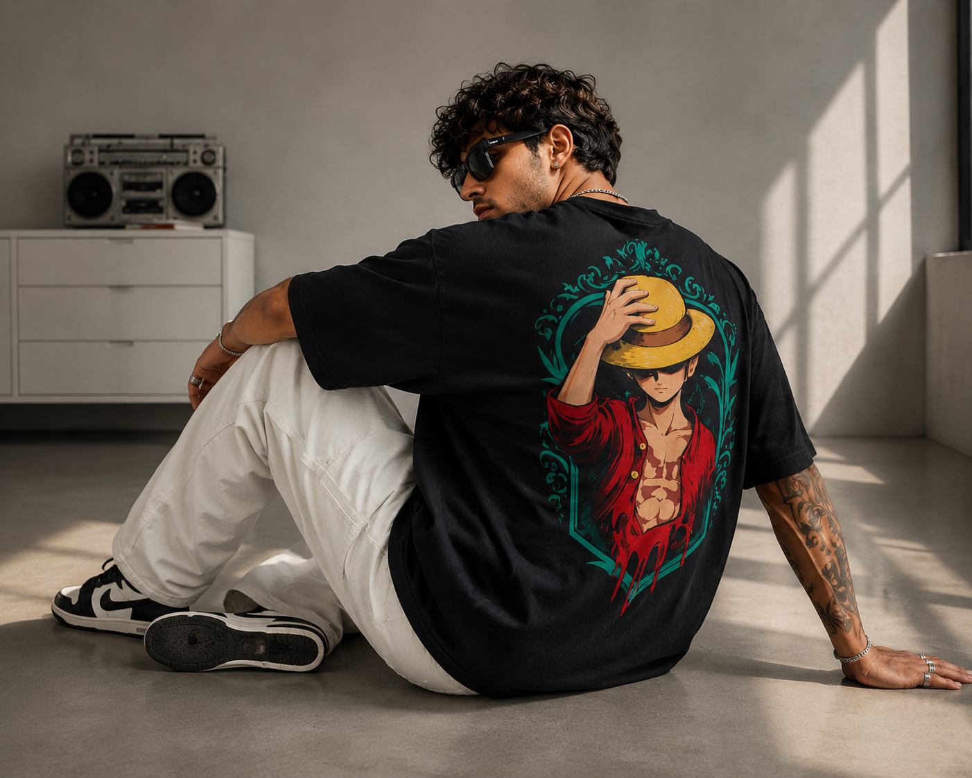 Wounded Pirate Unisex Oversized T-Shirt
