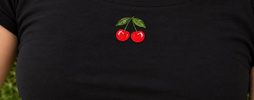 Cherry On Top Baby Tee (Embroidered)