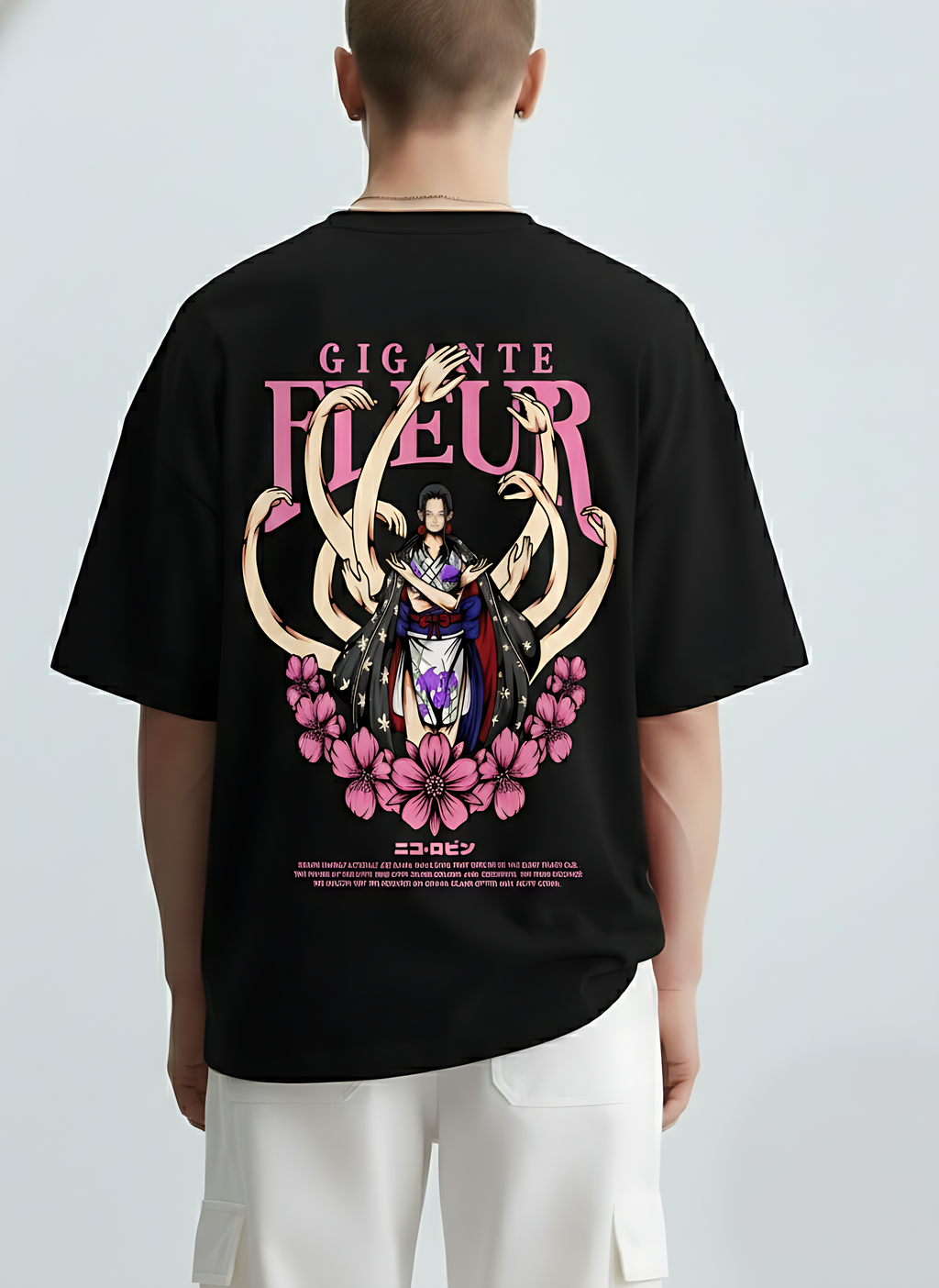 Gigante Fleur Anime Power Oversized Tee