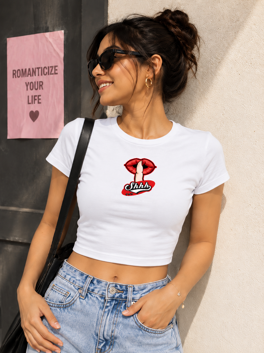 (Shhh Statement)- Crop Top