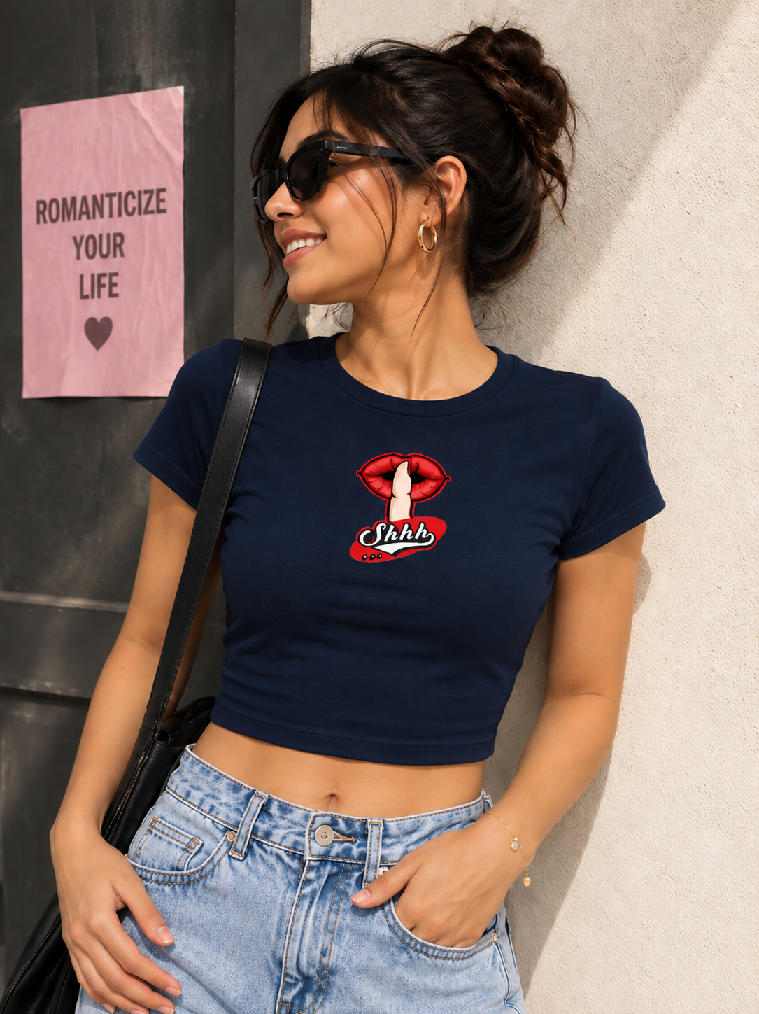 (Shhh Statement)- Crop Top