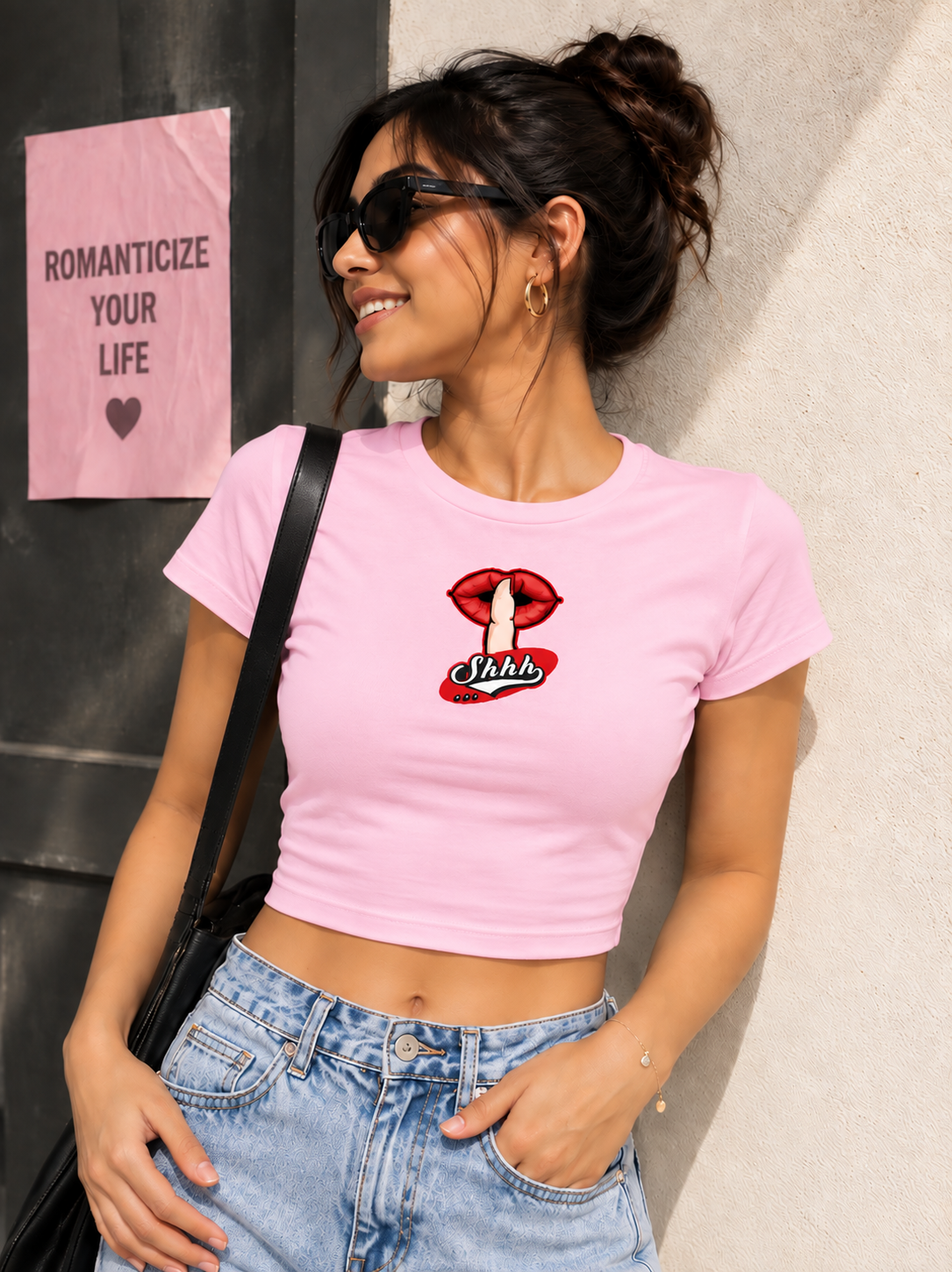 (Shhh Statement)- Crop Top