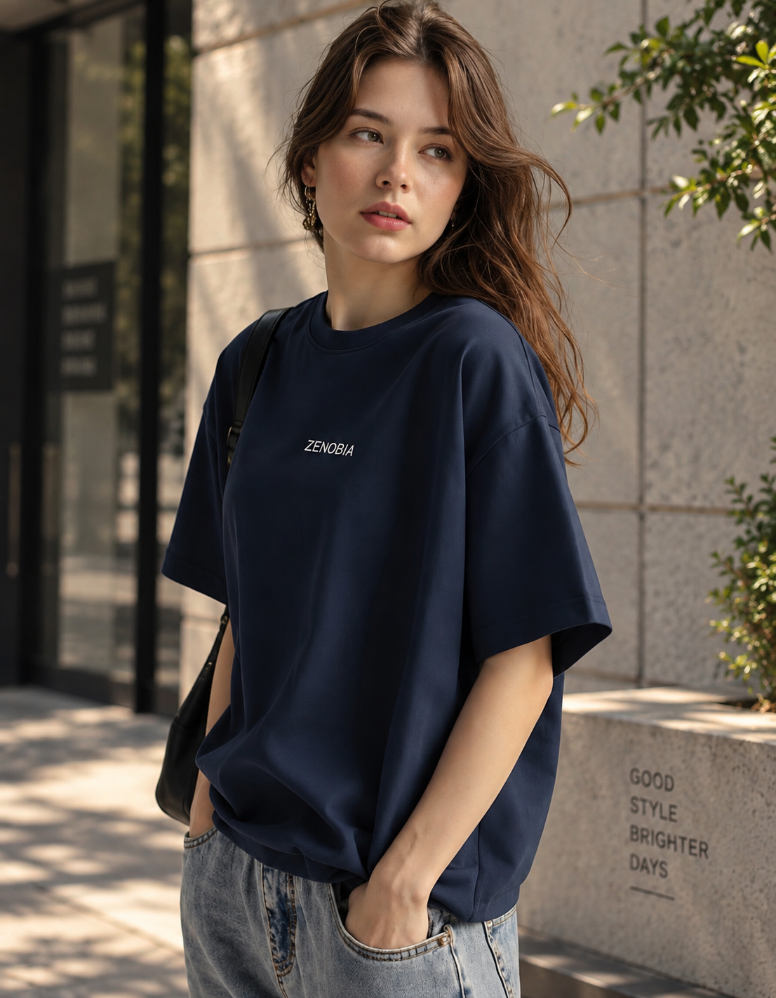 Crimson Aura Street Oversized Tee