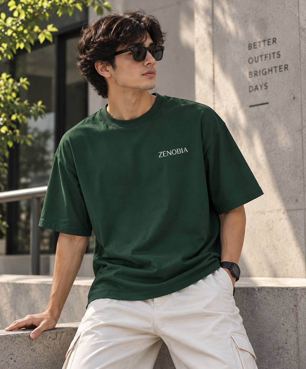 Crimson Aura Street Oversized Tee
