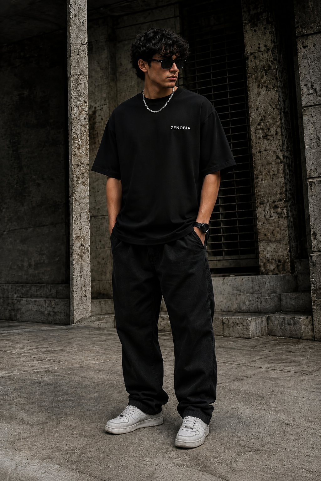 (Dragon’s Fury) Unisex Oversized T-Shirt — White Logo Series
