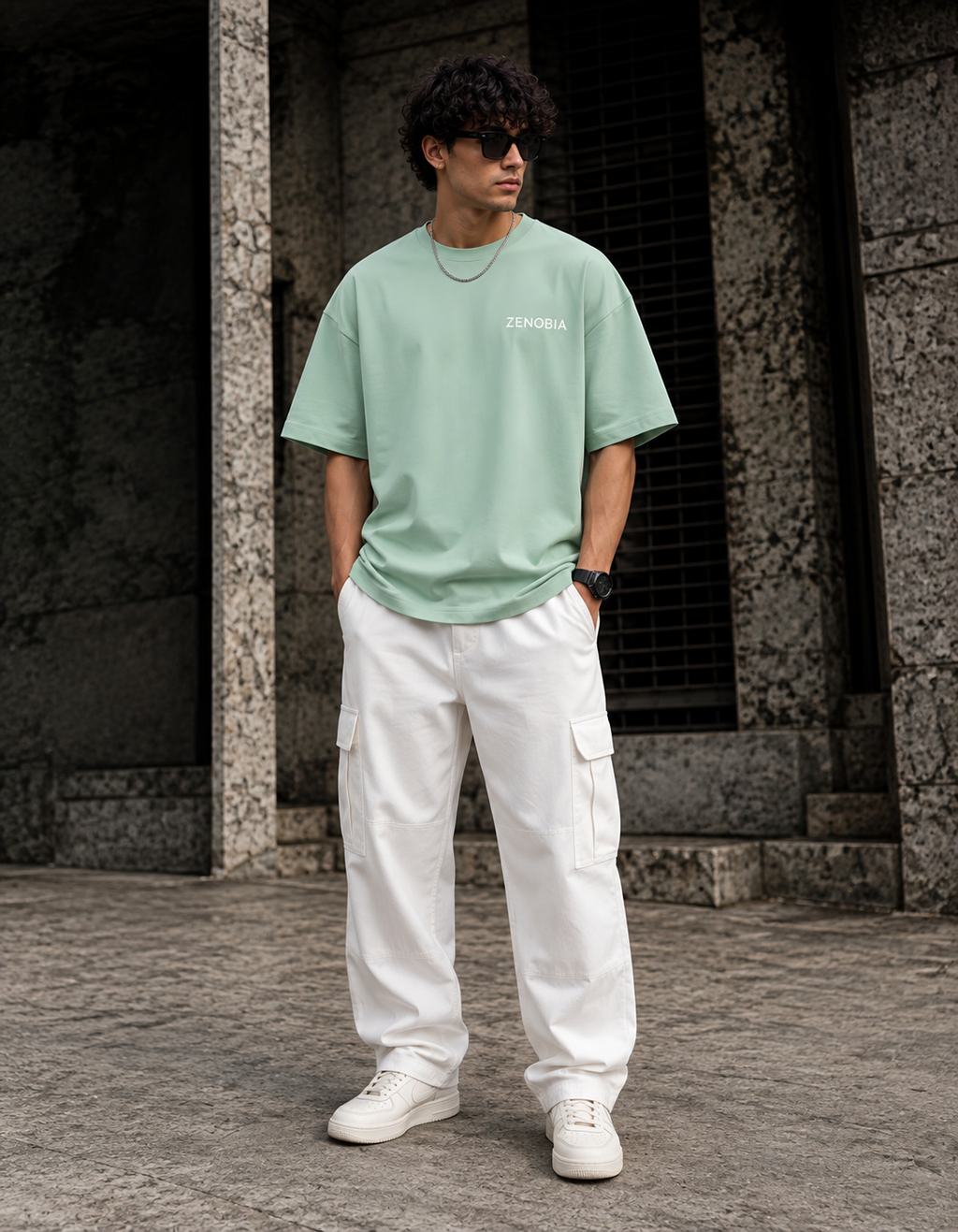 (Dragon’s Fury) Unisex Oversized T-Shirt — White Logo Series