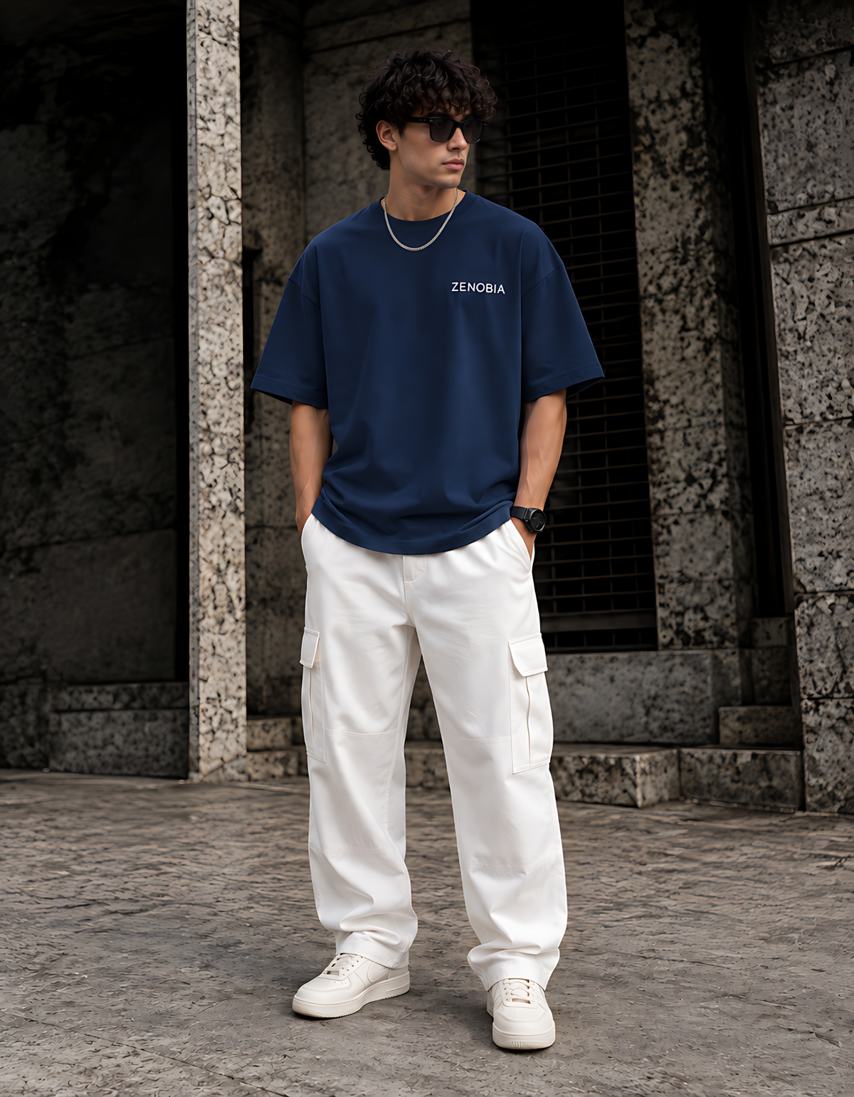 (Dragon’s Fury) Unisex Oversized T-Shirt — White Logo Series