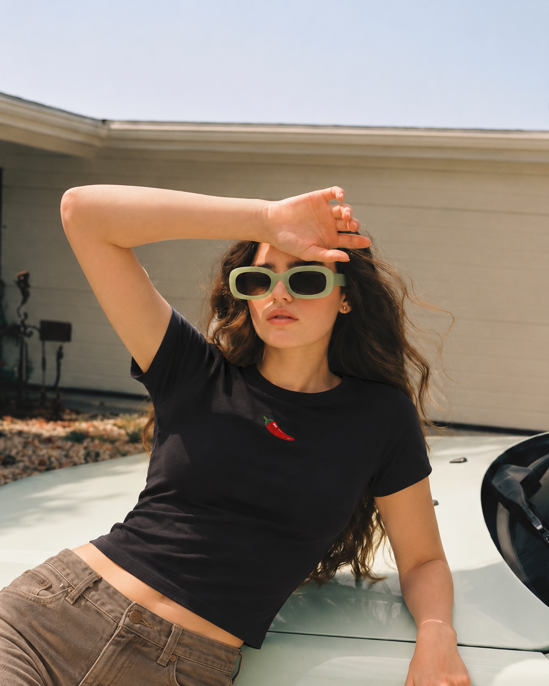 A little chilliBaby Tee Embroidered