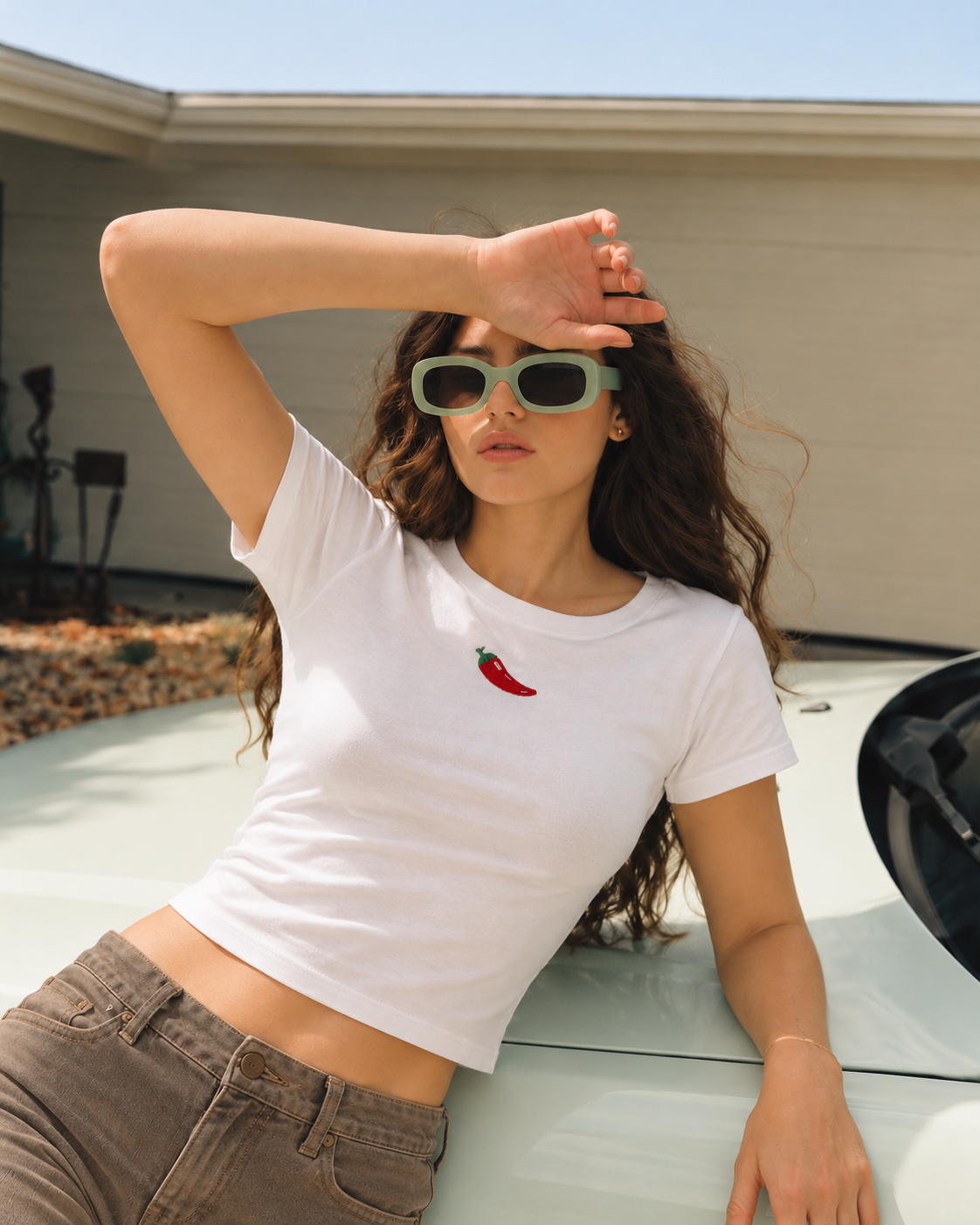 A little chilliBaby Tee Embroidered