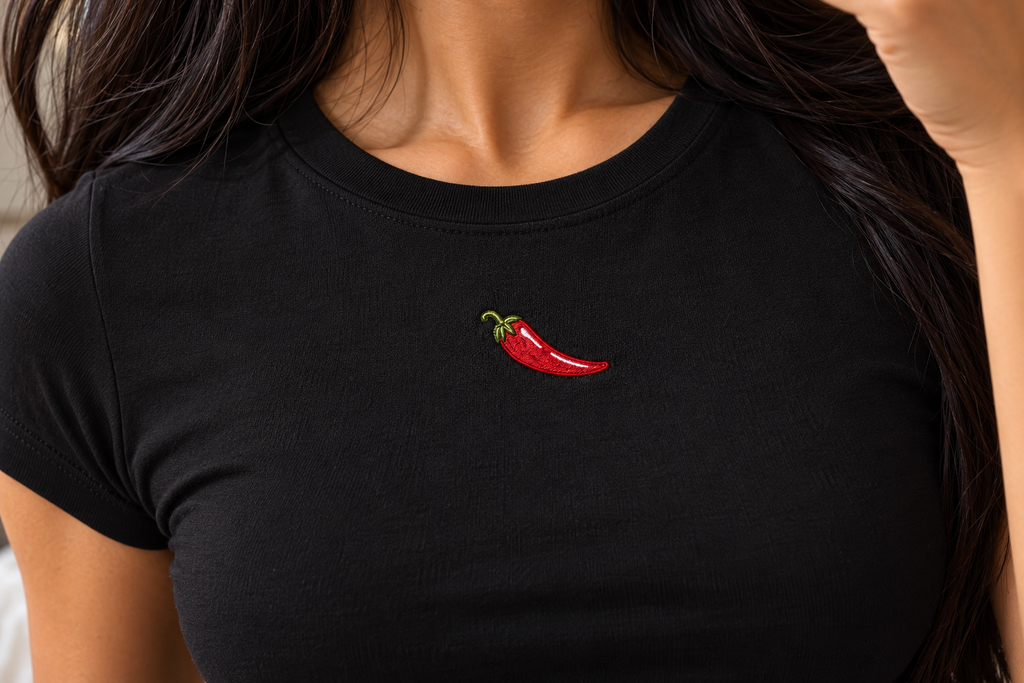 A little chilliBaby Tee Embroidered