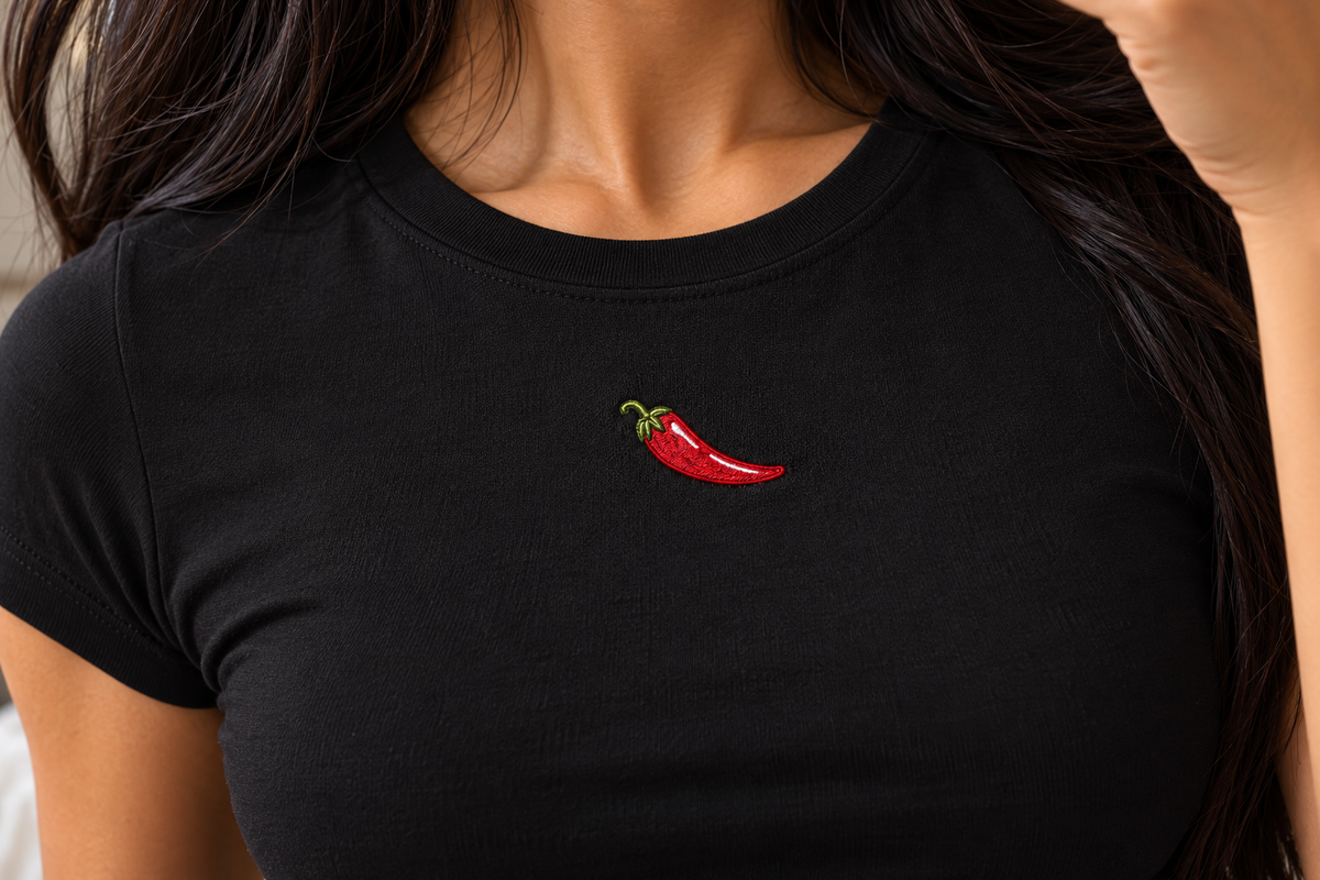 A little chilliBaby Tee Embroidered