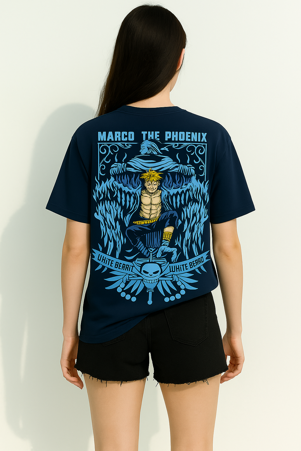 🖤 “Marco The Phoenix” Oversized T-Shirt – Black Edition