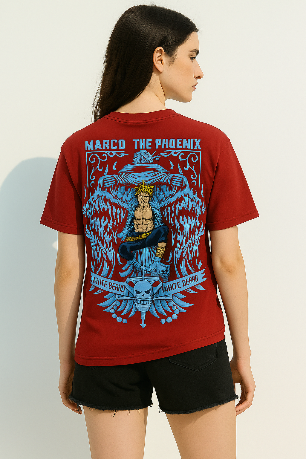 🖤 “Marco The Phoenix” Oversized T-Shirt – Black Edition