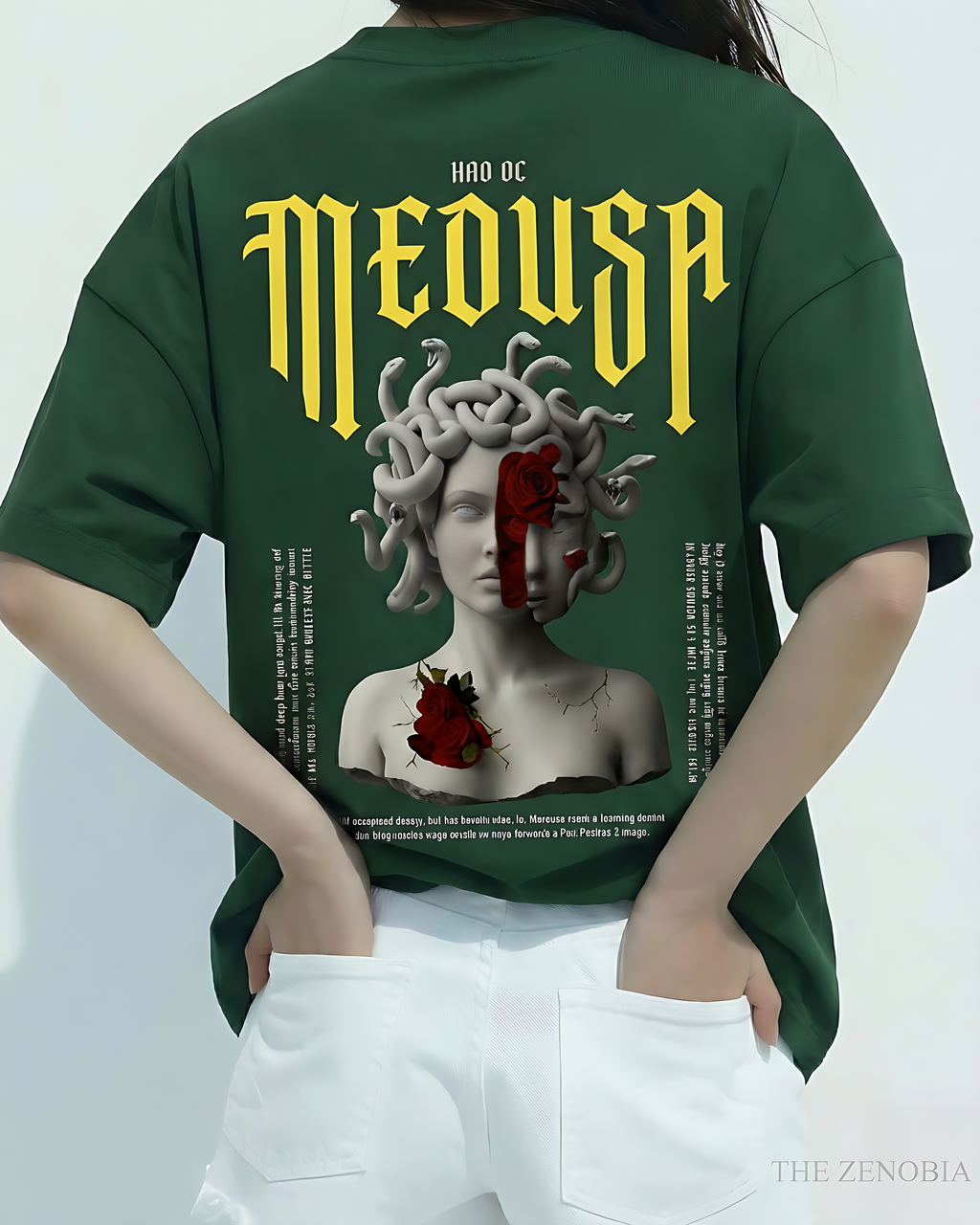 Medusa Rose Fragment Unisex Tee - Oversized sung jung woo T-Shirt