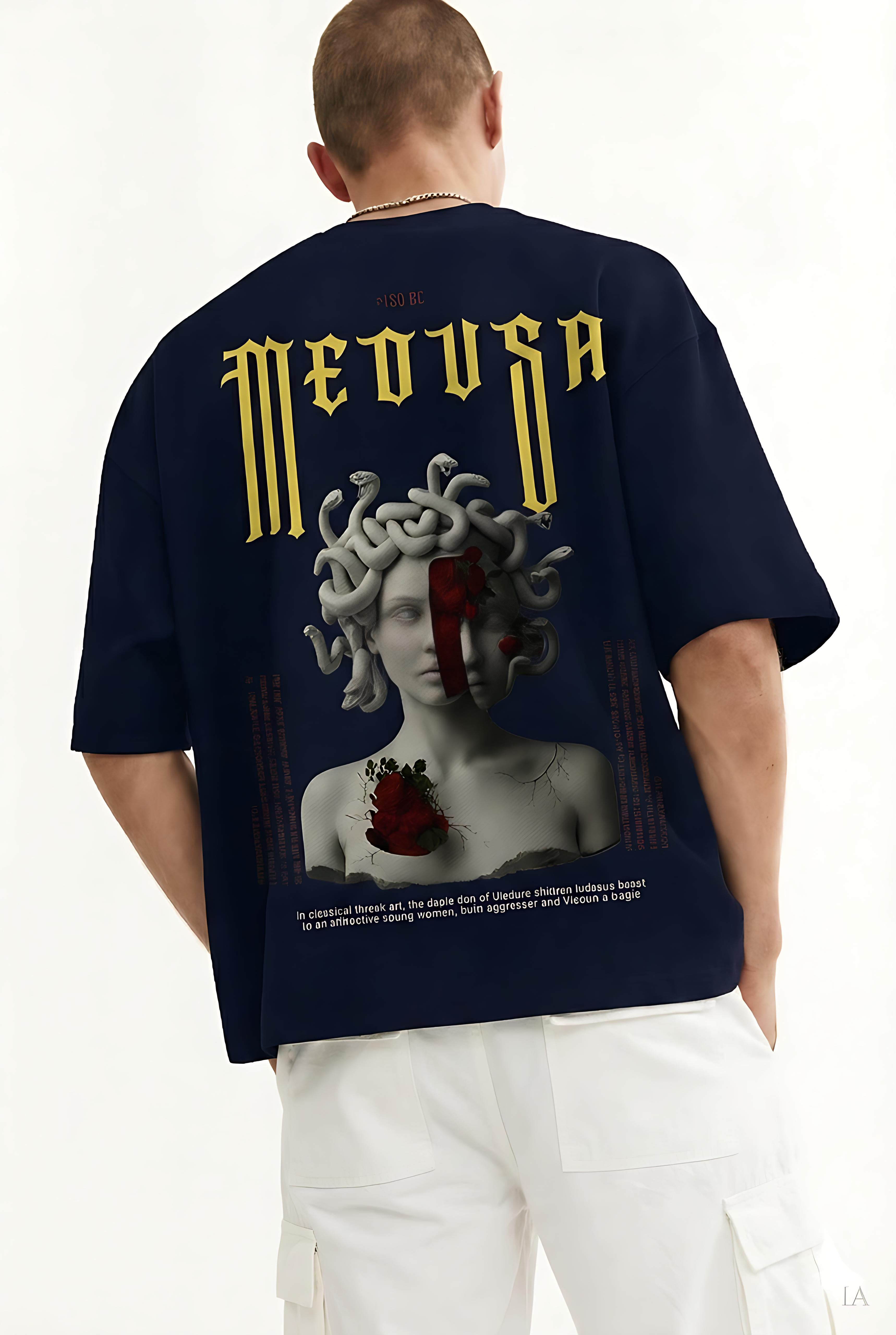 Medusa Rose Fragment Unisex Tee - Oversized sung jung woo T-Shirt