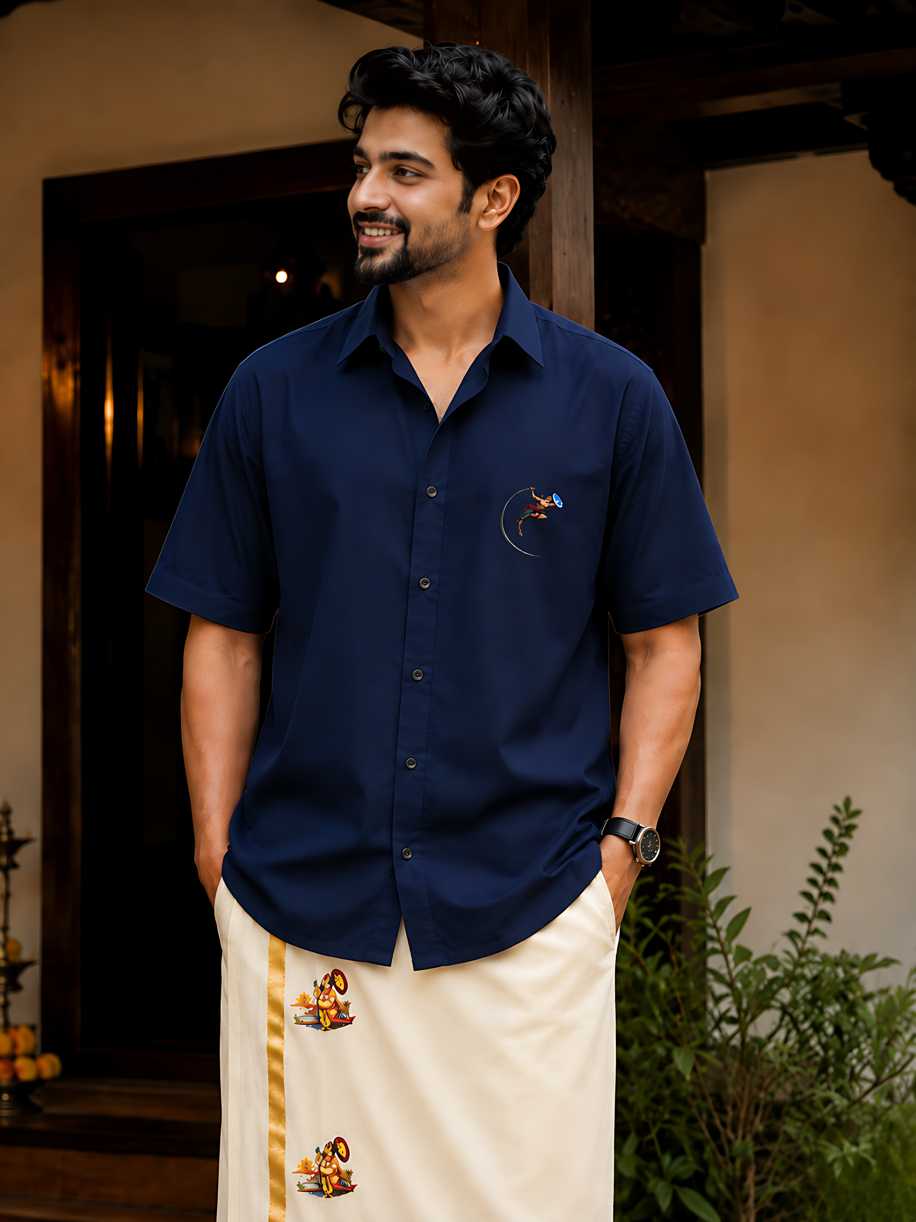 Kalaripayattu Oversized Shirt – Kerala Martial Art Graphic