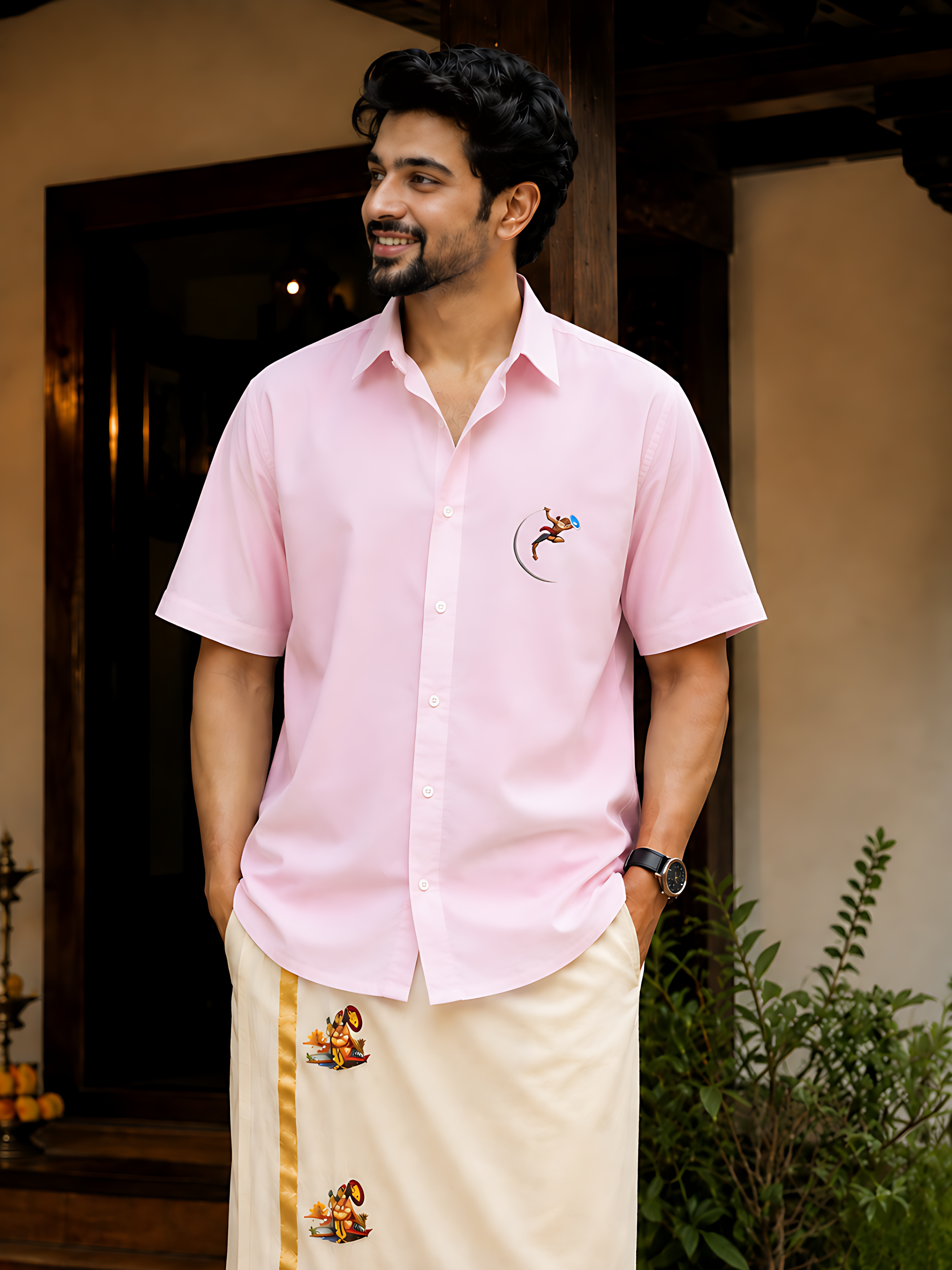 Kalaripayattu Oversized Shirt – Kerala Martial Art Graphic
