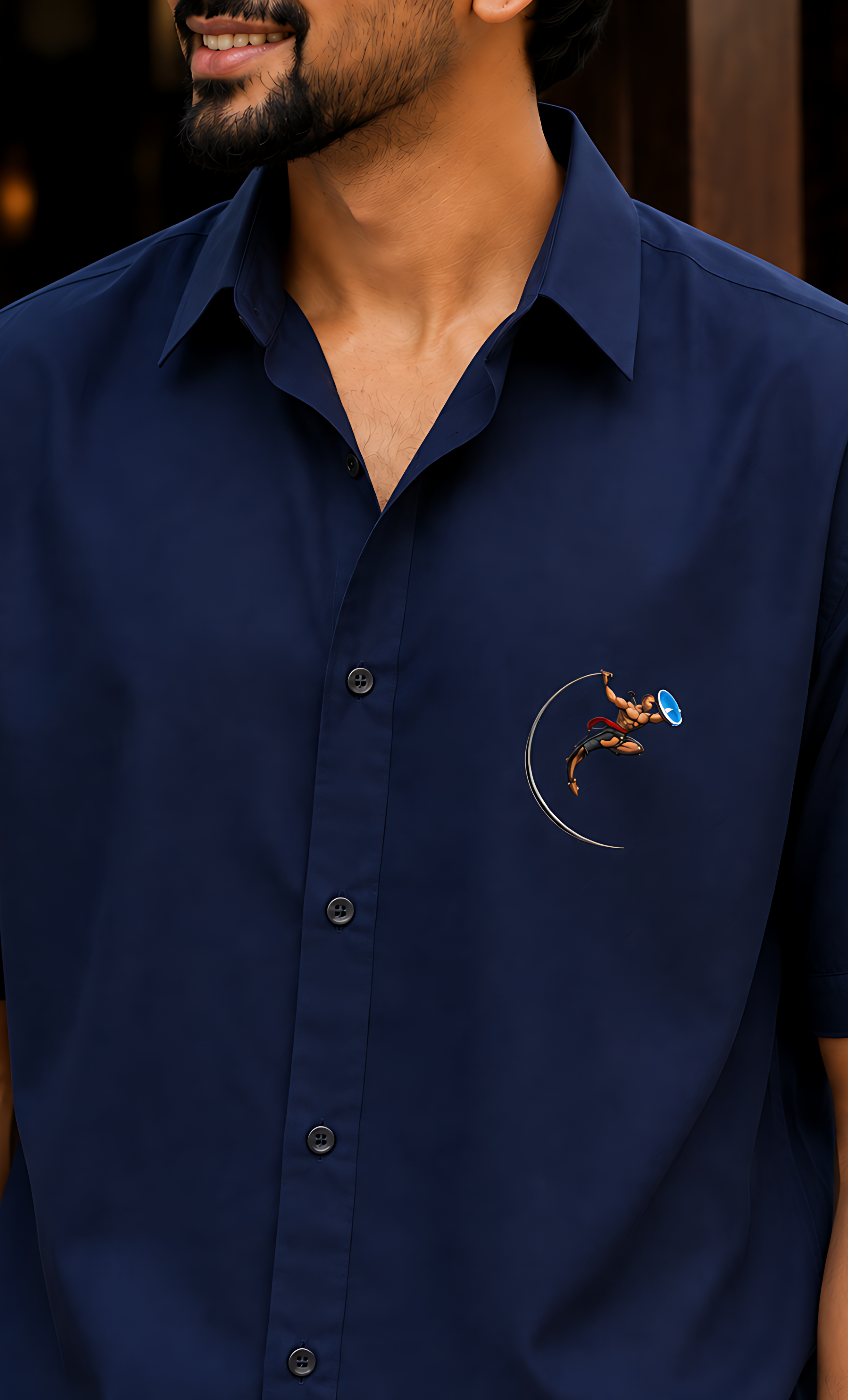 Kalaripayattu Oversized Shirt – Kerala Martial Art Graphic