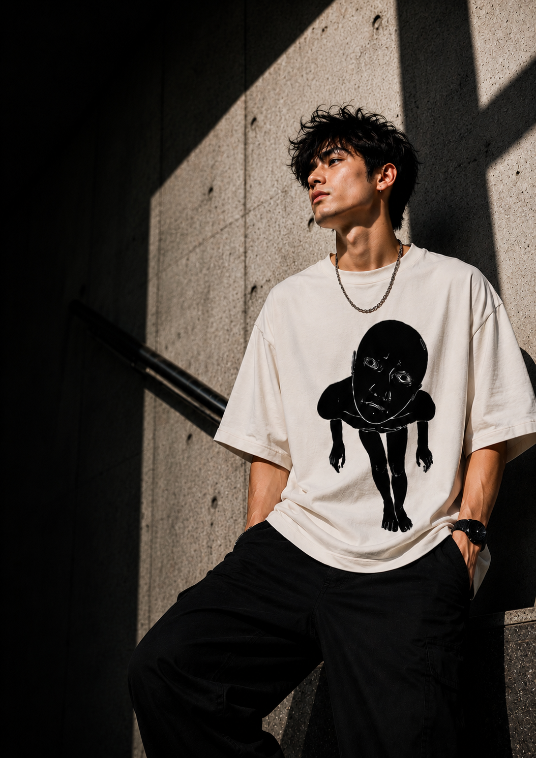 Gothic Graphic Oversized T-Shirt