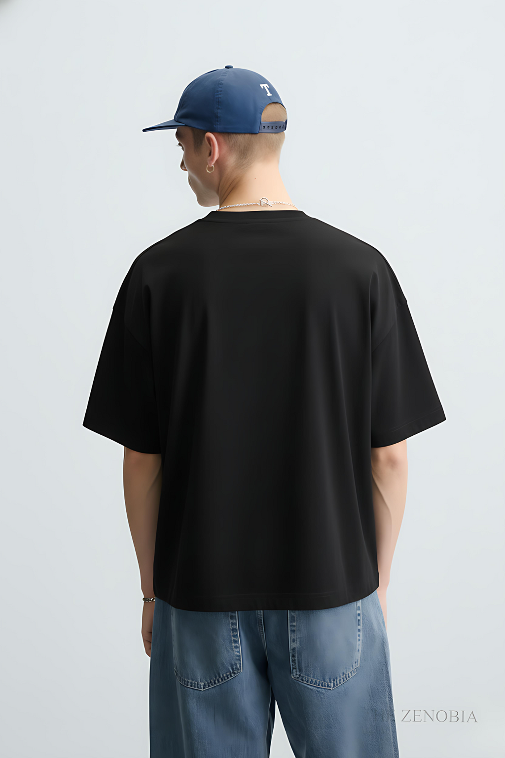 "Premium Essential" Unisex Oversized French Terry Plain T-Shirt