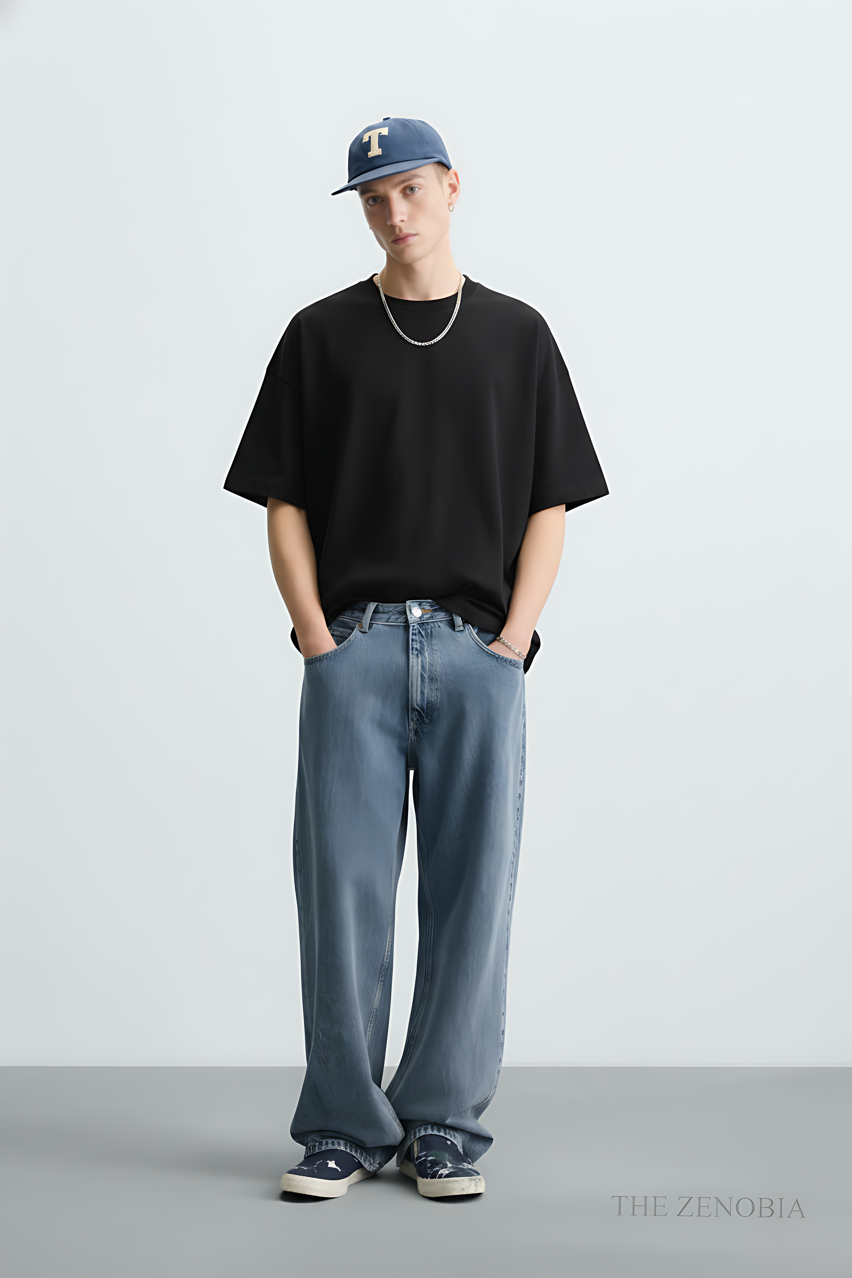 "Premium Essential" Unisex Oversized French Terry Plain T-Shirt