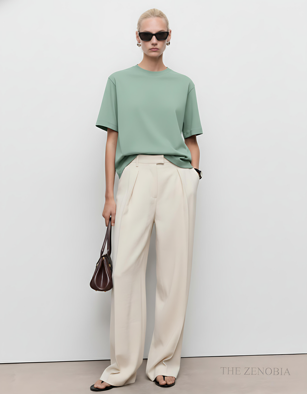 "Premium Essential" Unisex Oversized French Terry Plain T-Shirt