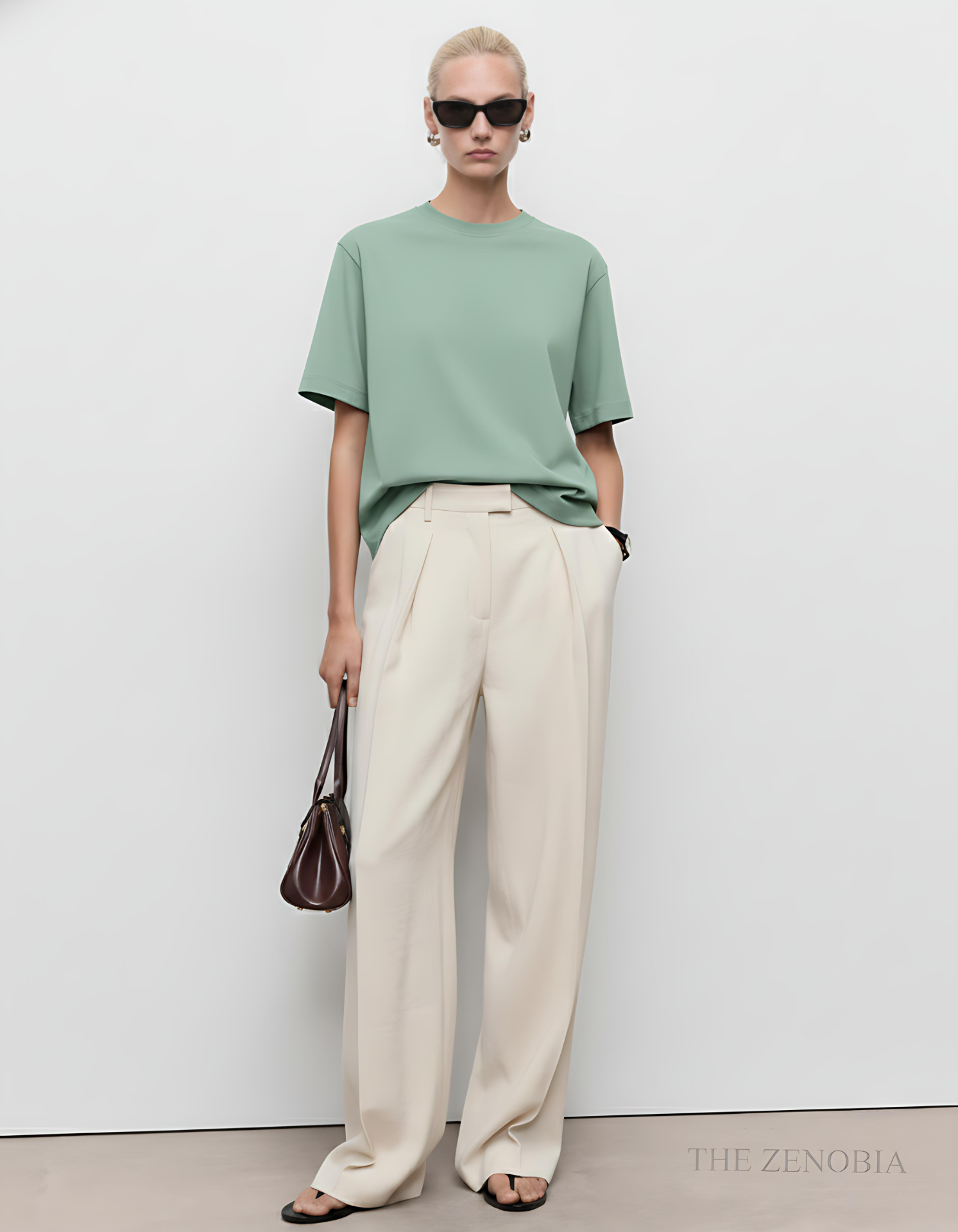 "Premium Essential" Unisex Oversized French Terry Plain T-Shirt