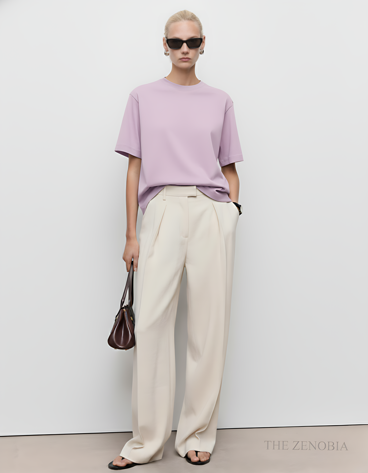 "Premium Essential" Unisex Oversized French Terry Plain T-Shirt