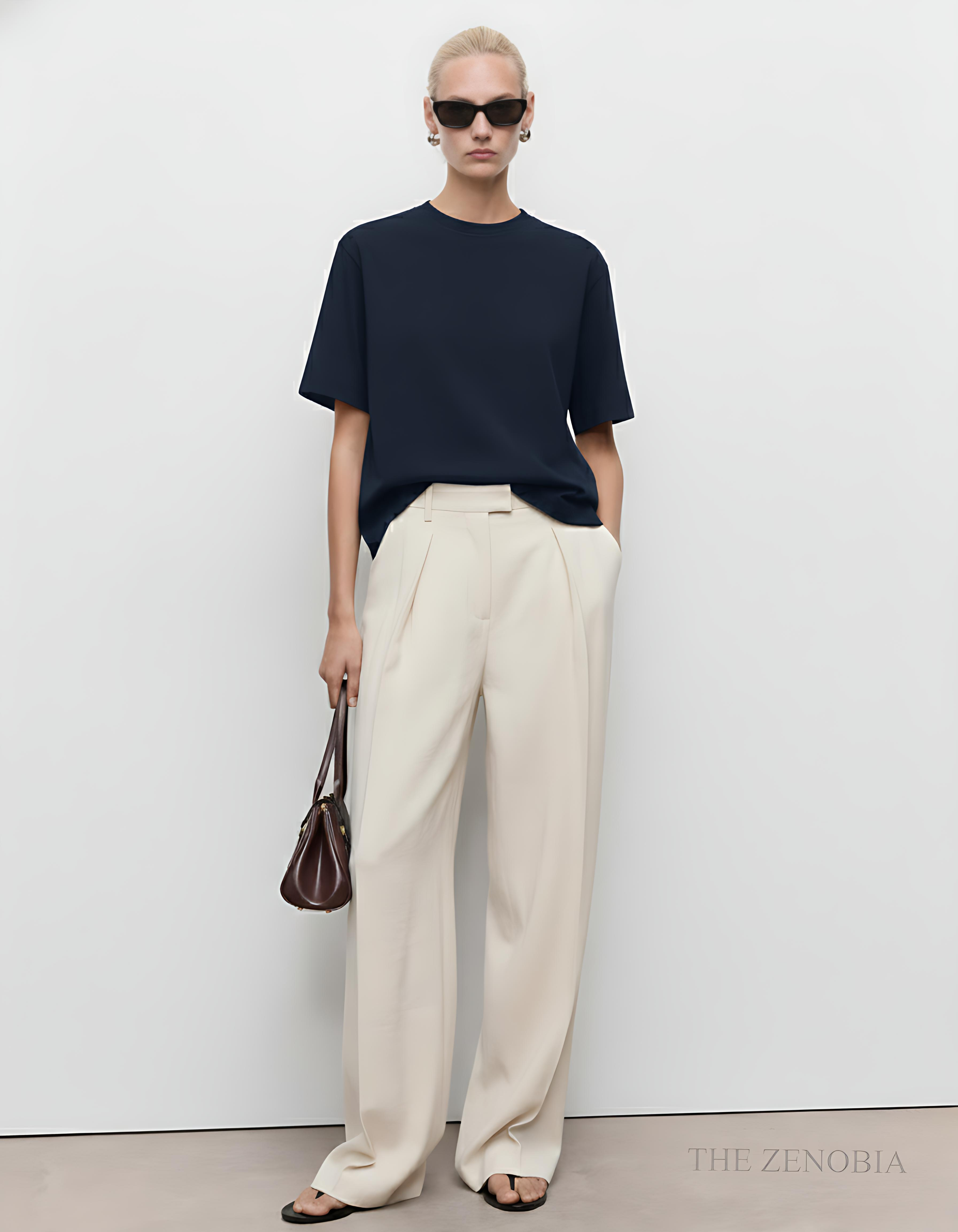 "Premium Essential" Unisex Oversized French Terry Plain T-Shirt