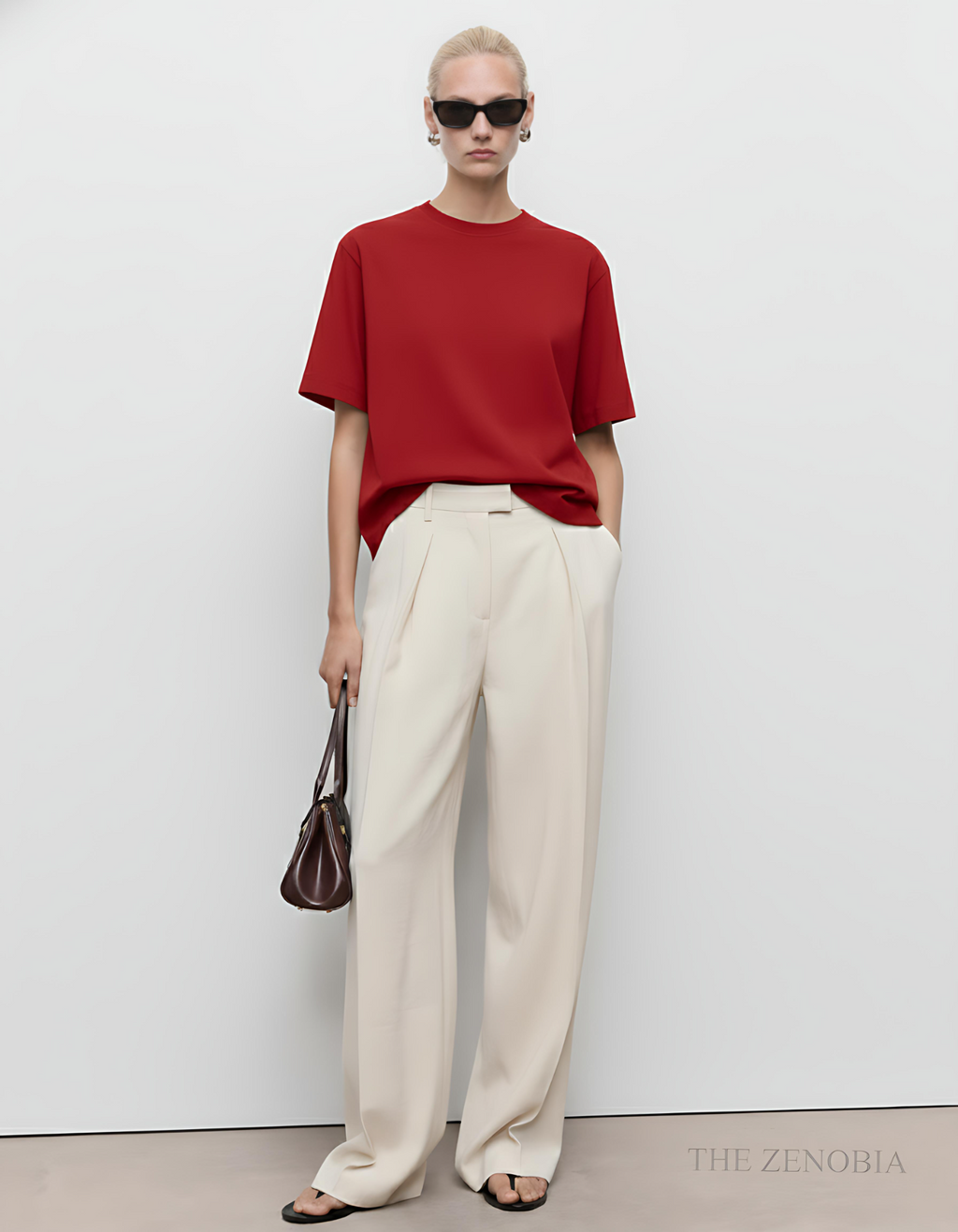 "Premium Essential" Unisex Oversized French Terry Plain T-Shirt