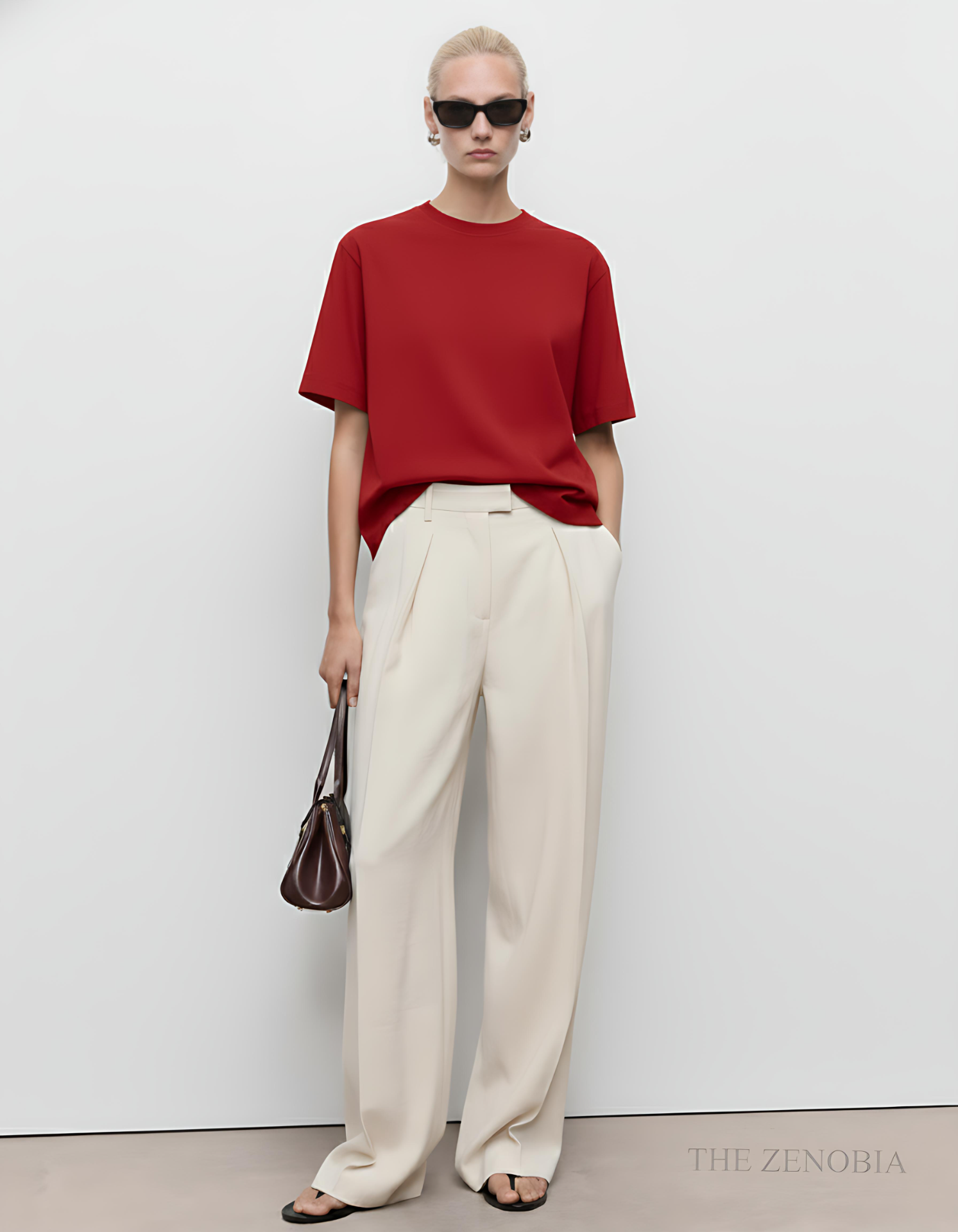 "Premium Essential" Unisex Oversized French Terry Plain T-Shirt