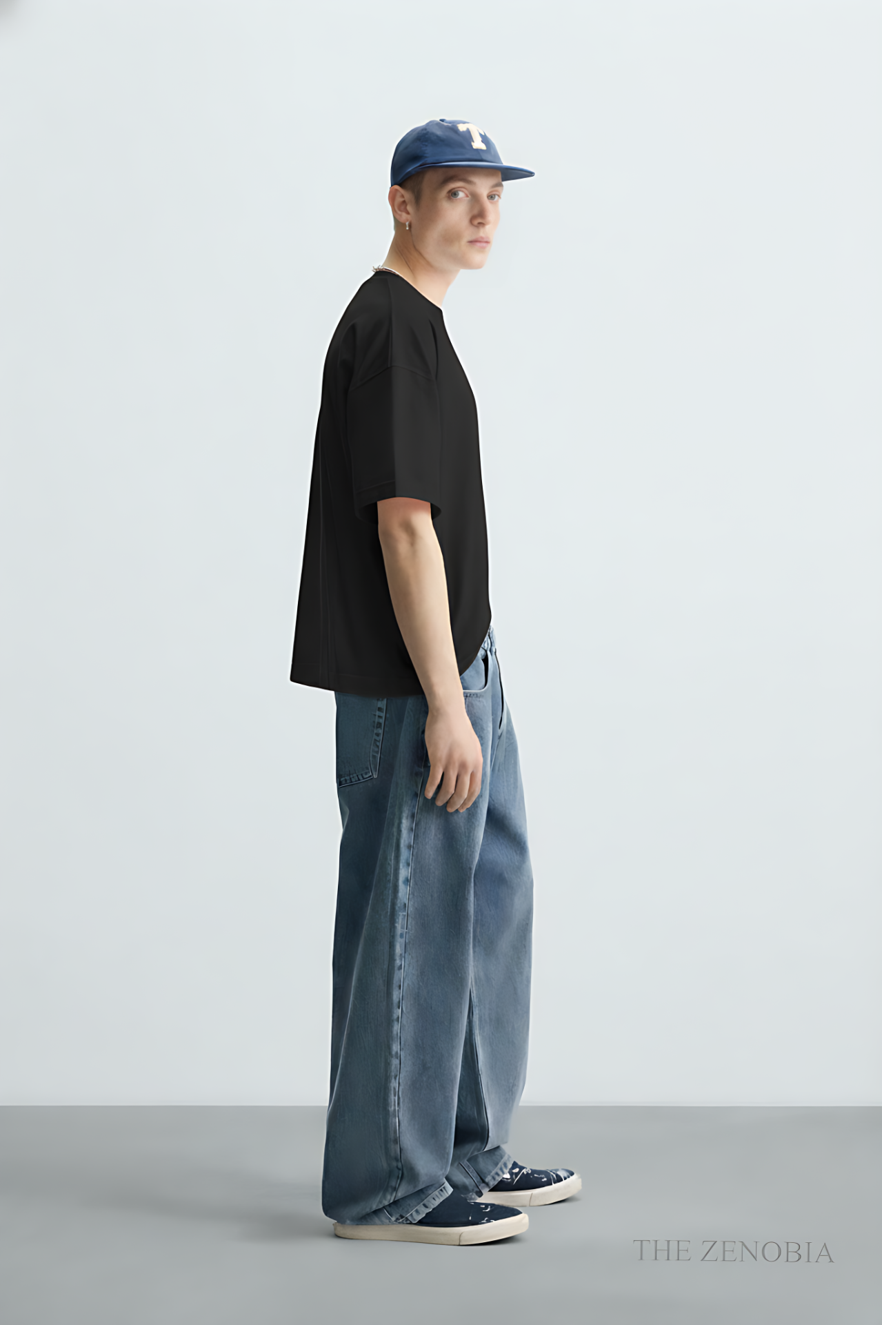 "Premium Essential" Unisex Oversized French Terry Plain T-Shirt