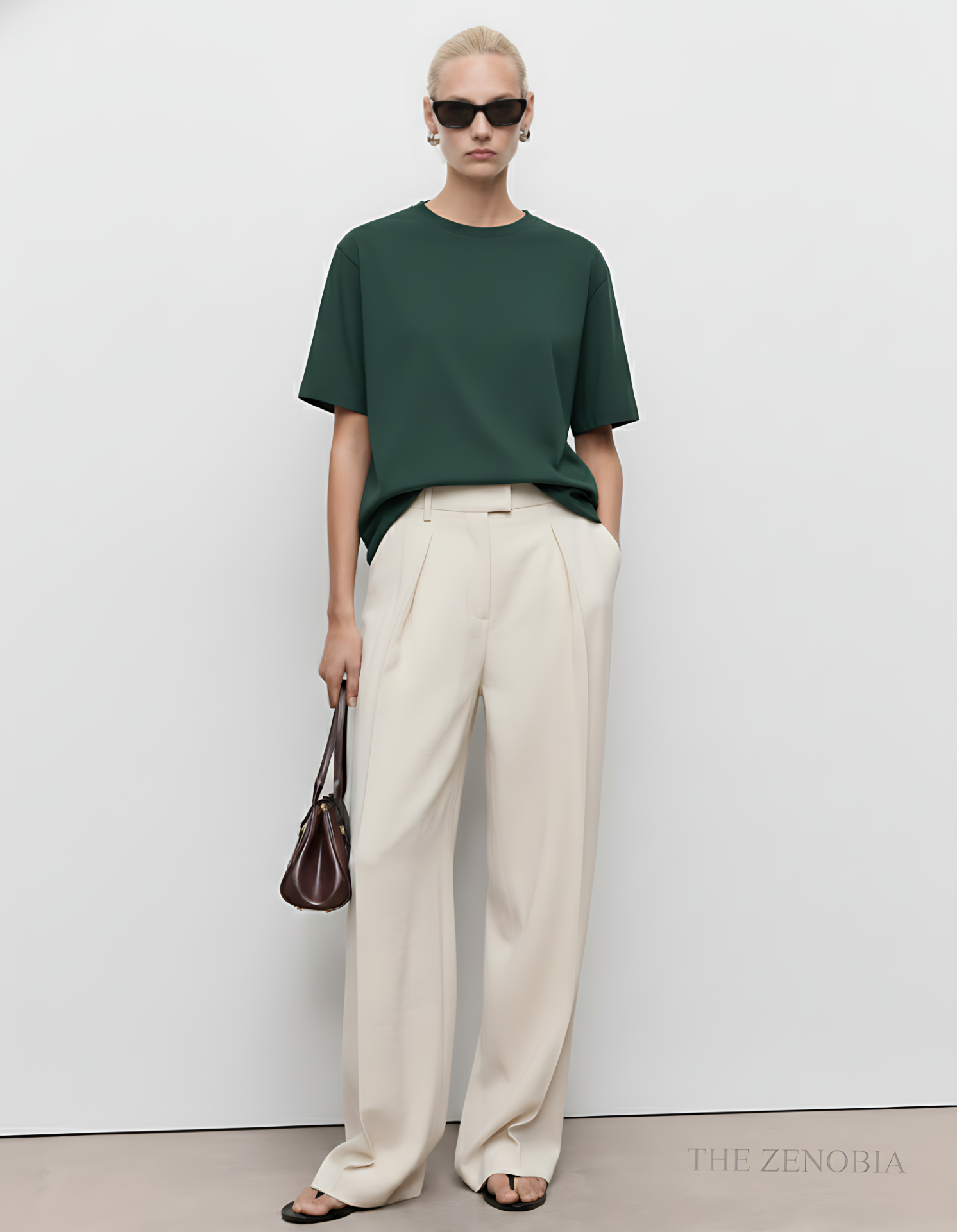 "Premium Essential" Unisex Oversized French Terry Plain T-Shirt