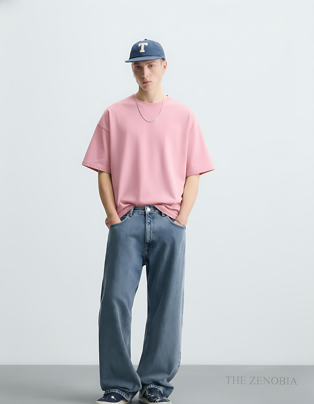 "Premium Essential" Unisex Oversized French Terry Plain T-Shirt