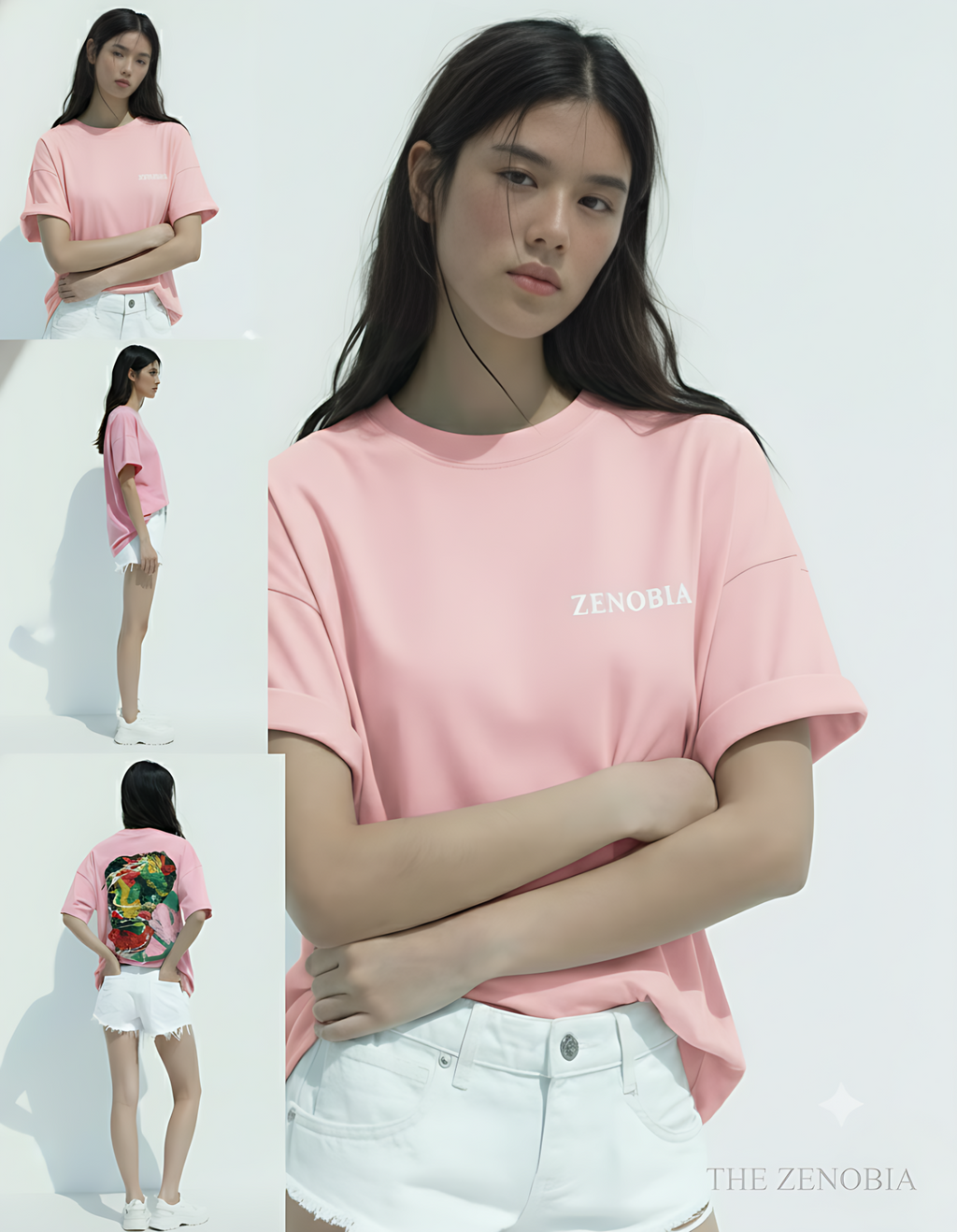 “Shadow Dragon’s Fury” Unisex Oversized T-Shirt — Pastel Series