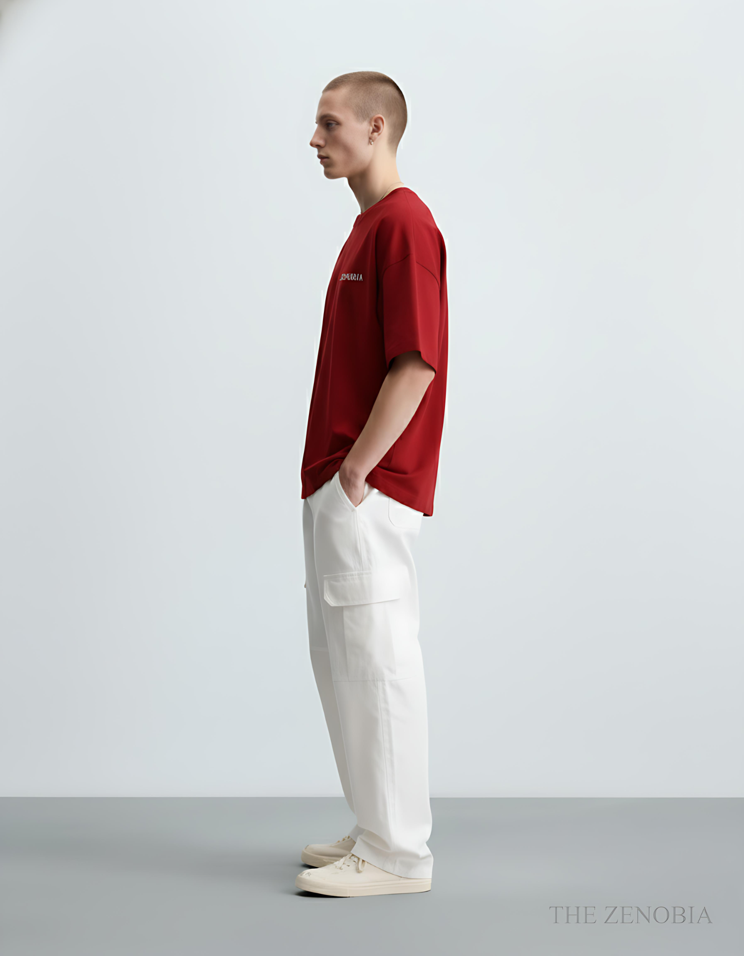 “Shadow Dragon’s Fury” Unisex Oversized T-Shirt — White Logo Series