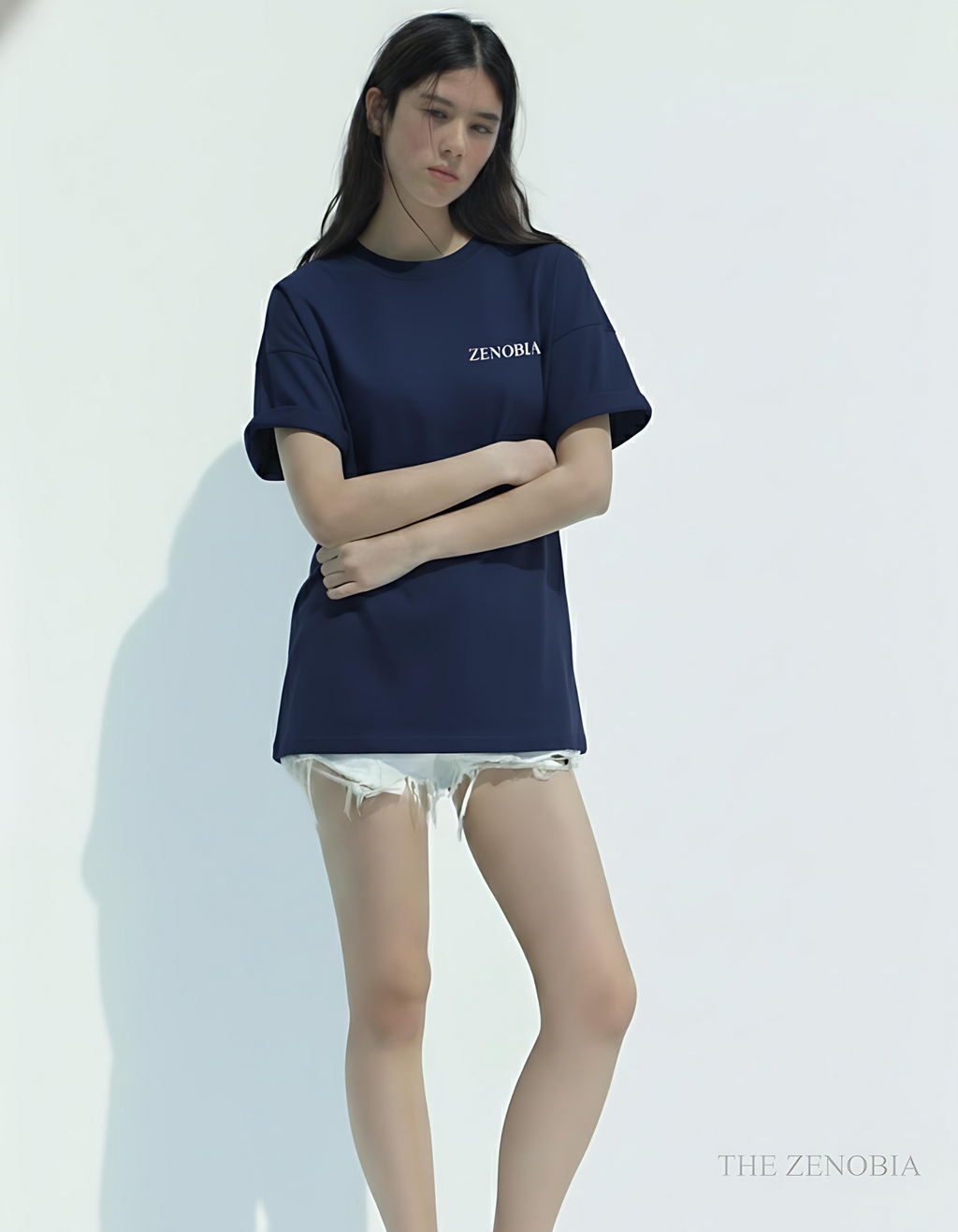 “Shadow Dragon’s Fury” Unisex Oversized T-Shirt — White Logo Series