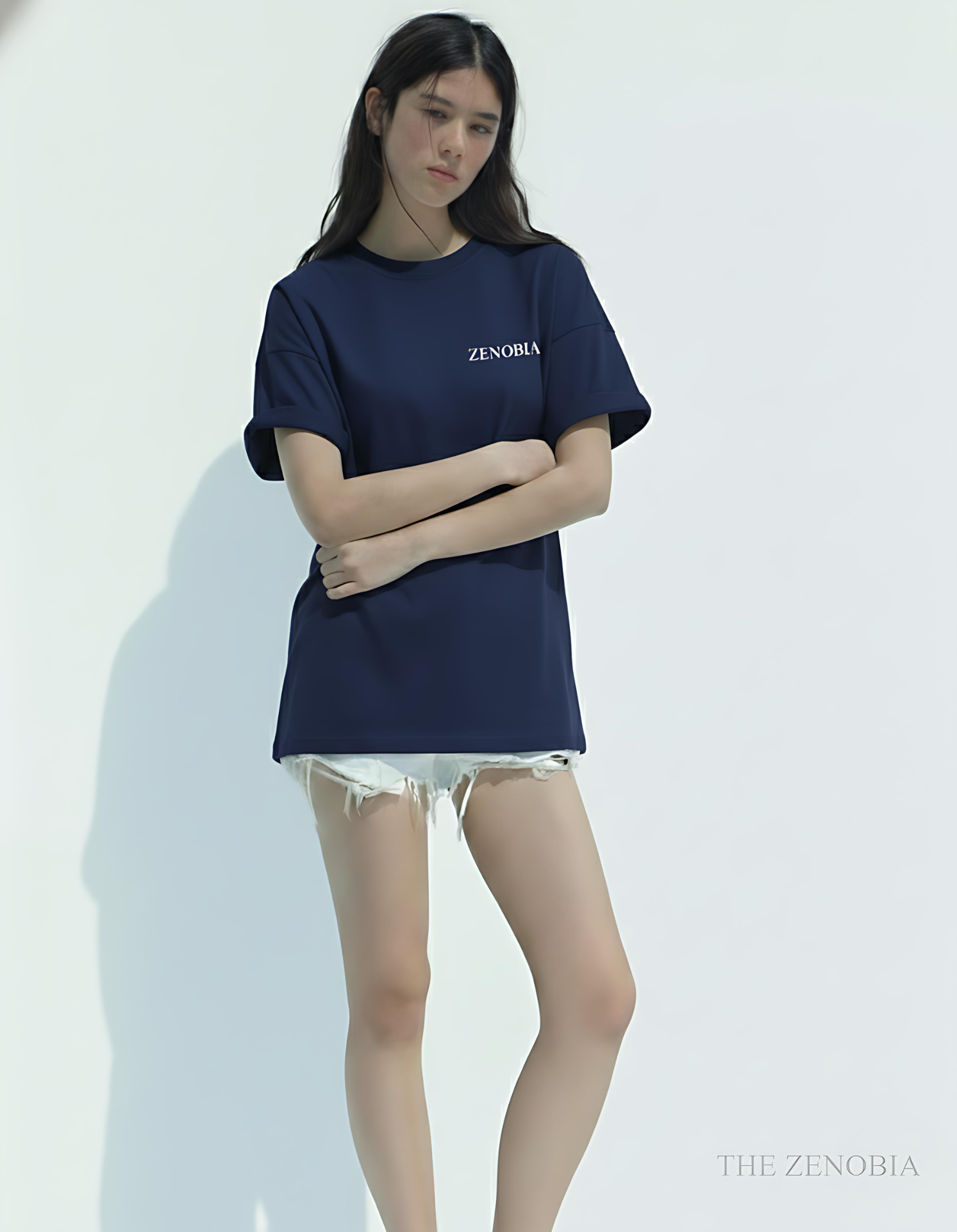 “Shadow Dragon’s Fury” Unisex Oversized T-Shirt — White Logo Series