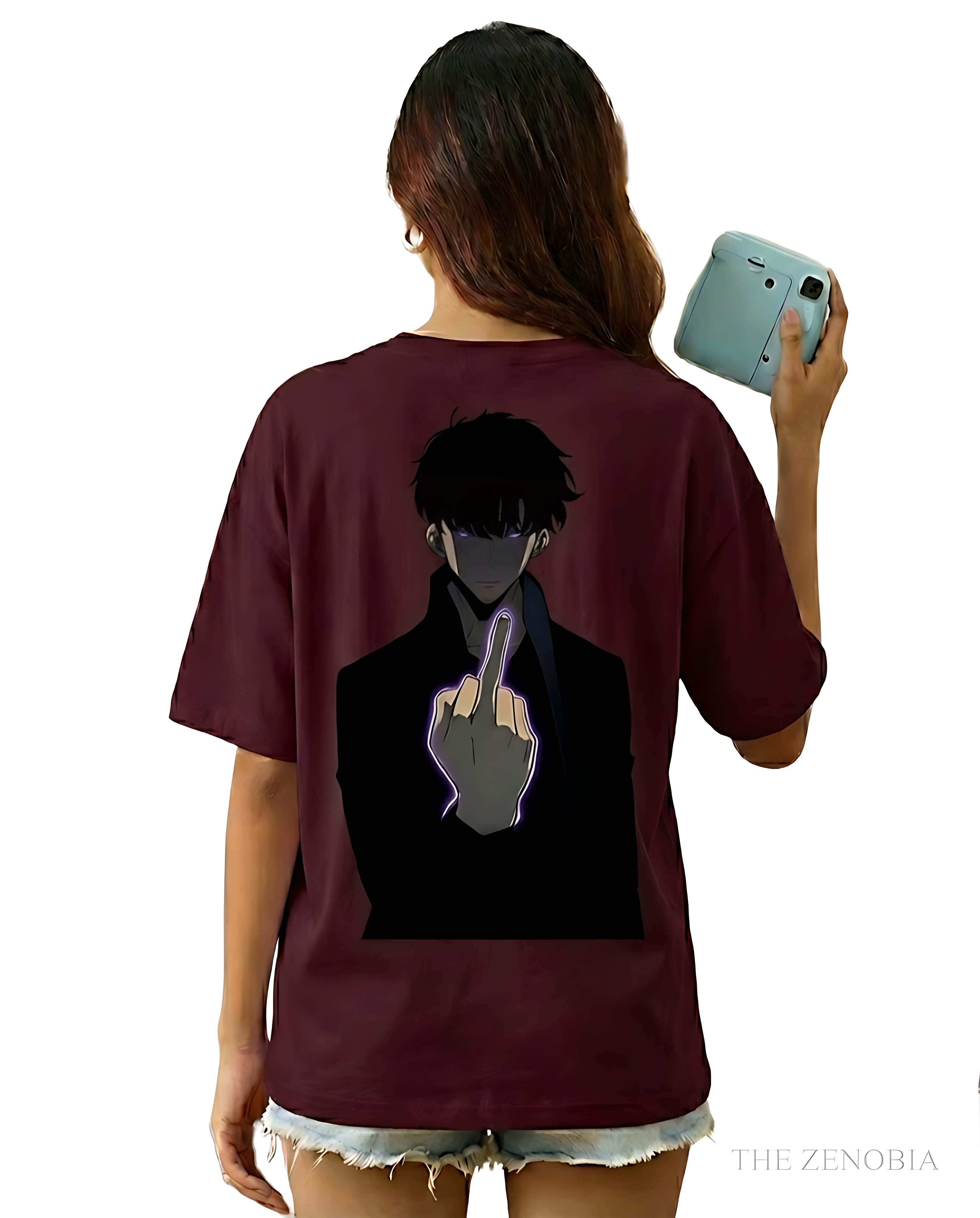 Sung Jin Woo Rebellion Mode Unisex Terry Oversized Tee - Oversized sung jung woo T-Shirt