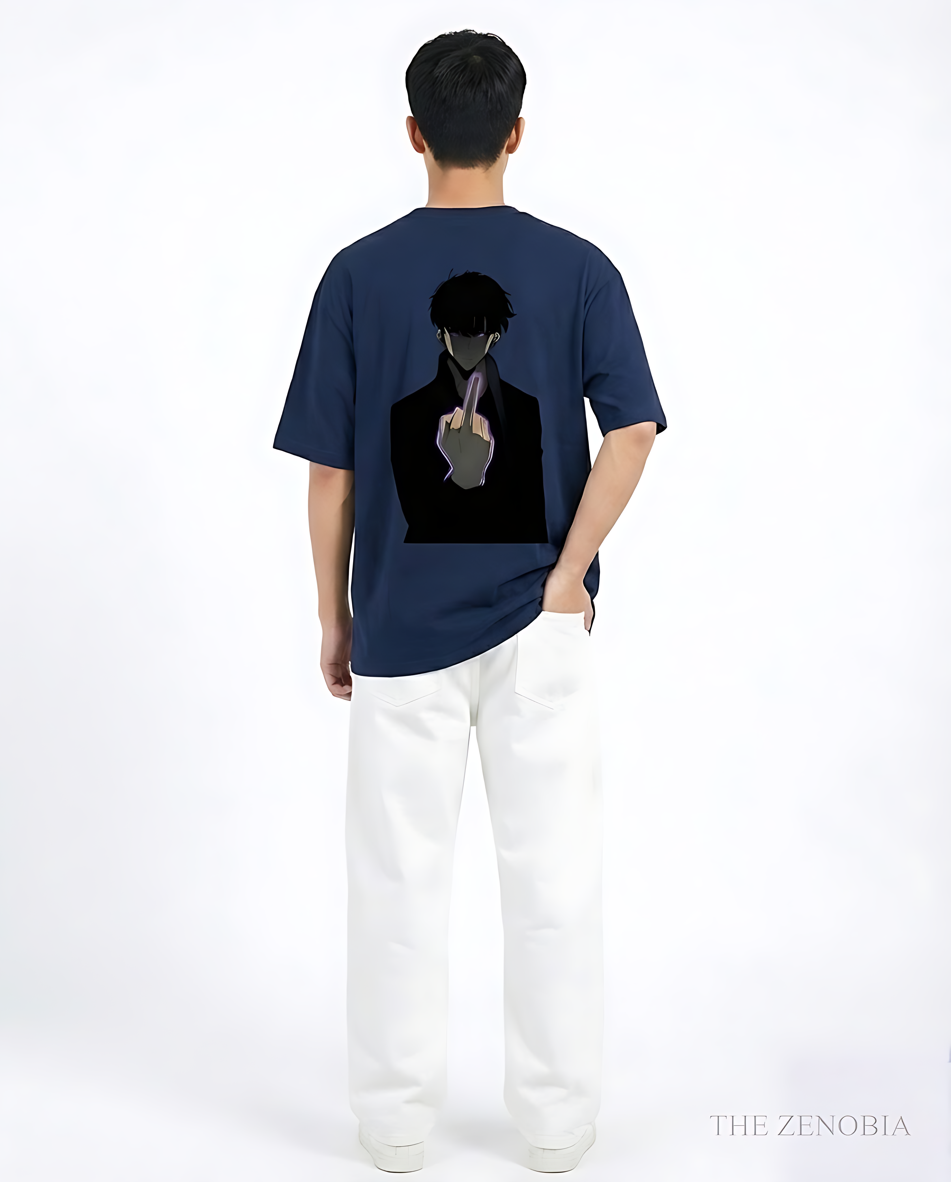 Sung Jin Woo Rebellion Mode Unisex Terry Oversized Tee - Oversized sung jung woo T-Shirt