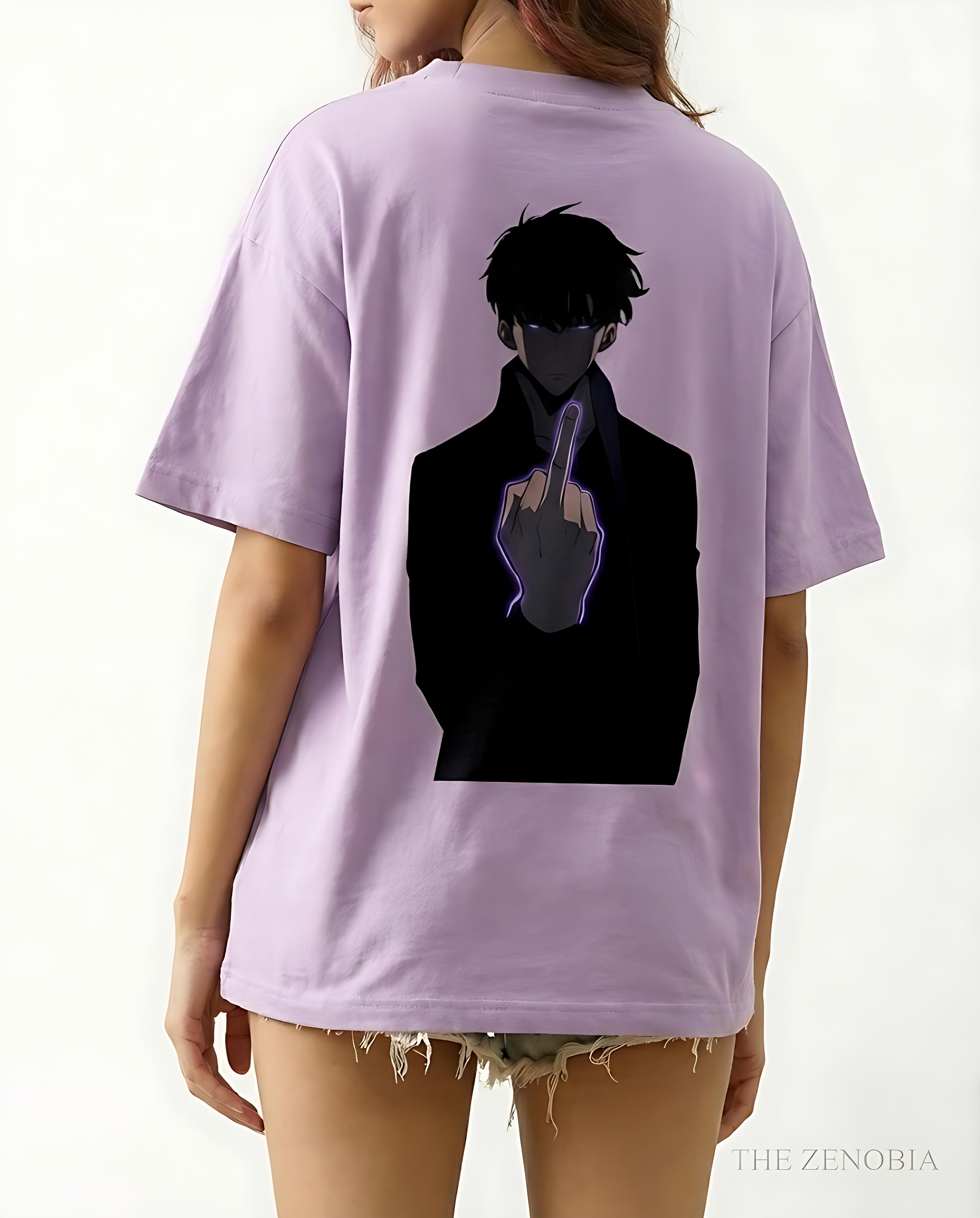 Sung Jin Woo Rebellion Mode Unisex Terry Oversized Tee - Oversized sung jung woo T-Shirt