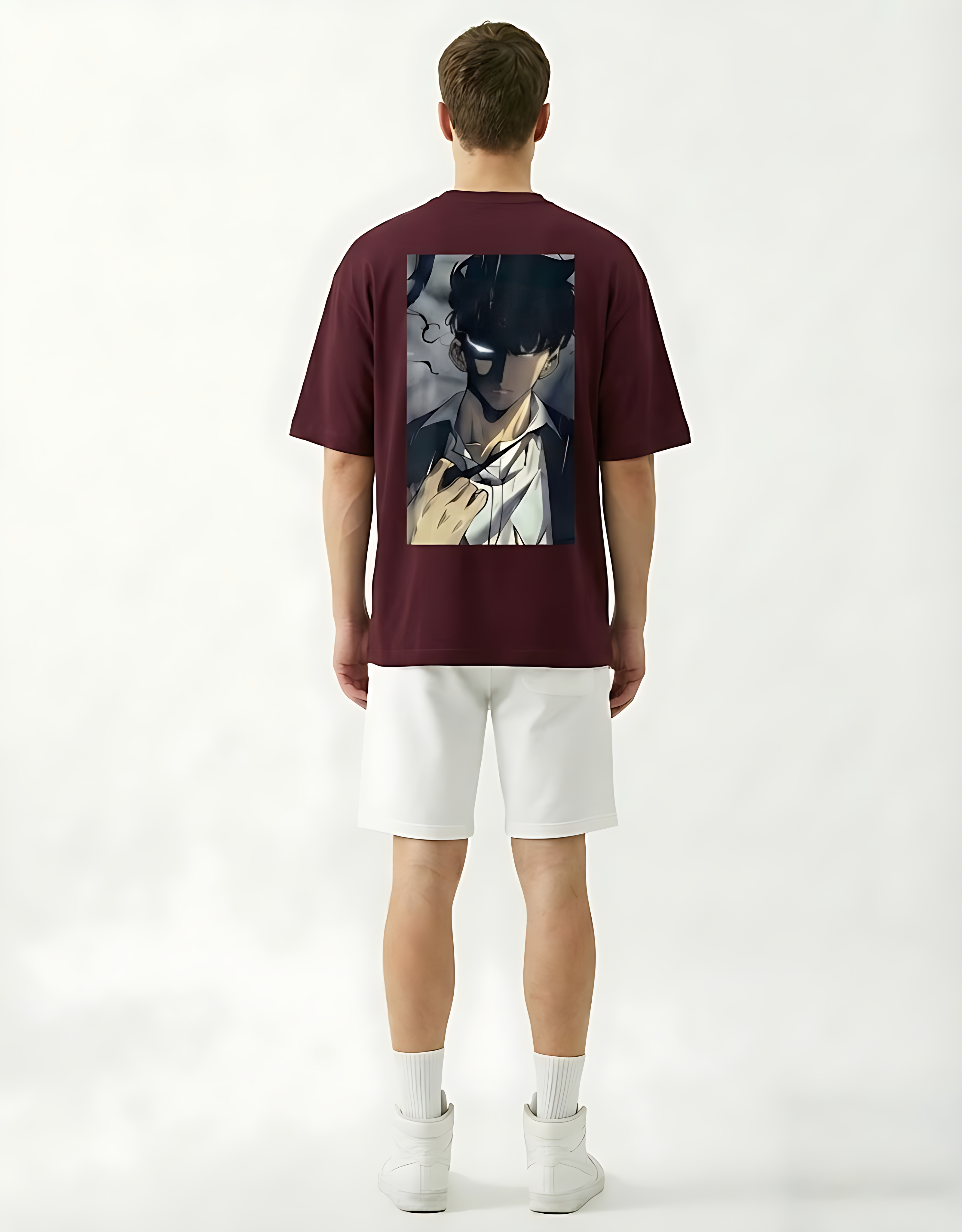 Sung Jin Woo Rainfall Mode Unisex Oversized Tee - Oversized sung jung woo T-Shirt