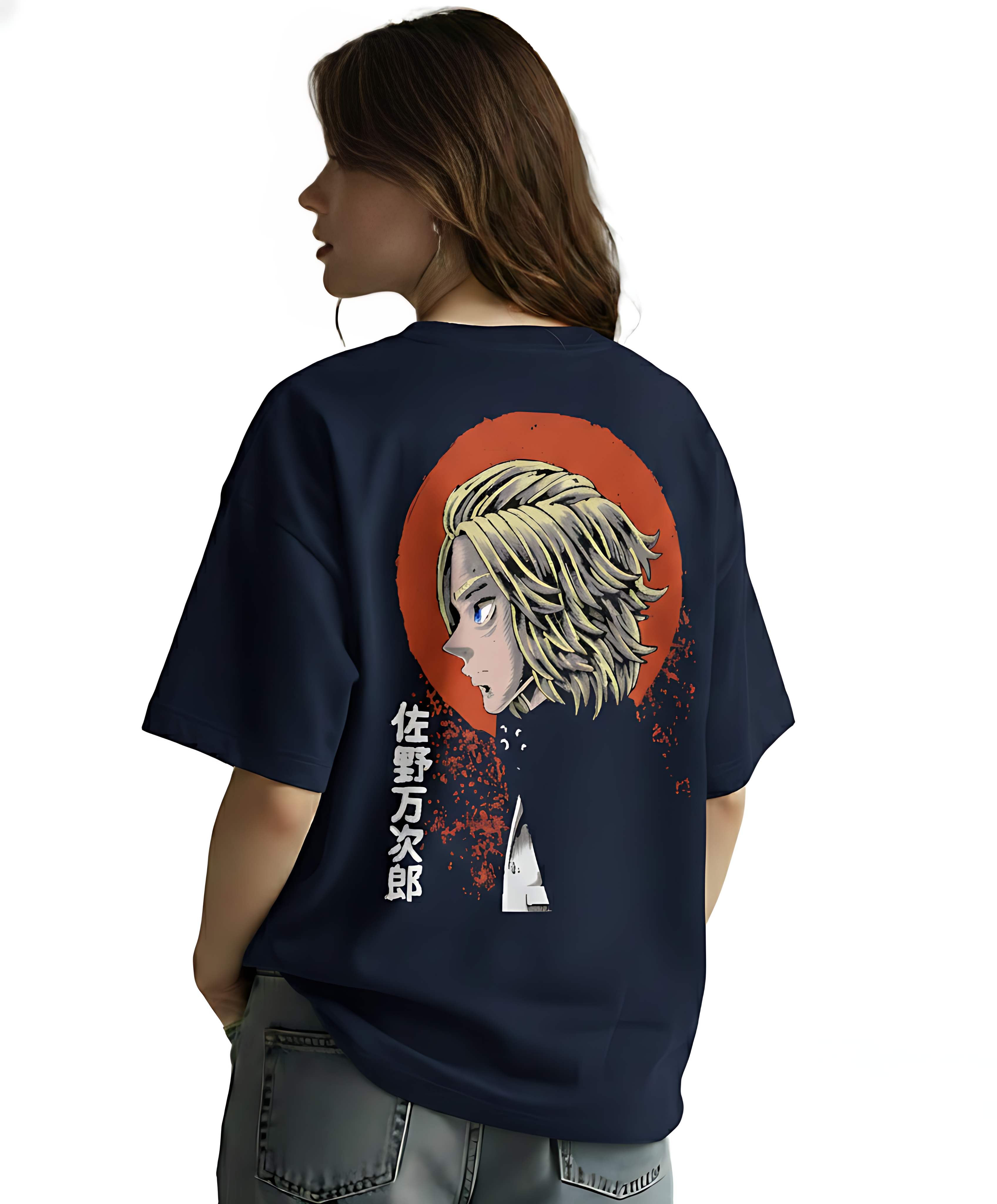 Crimson Aura Street Oversized Tee