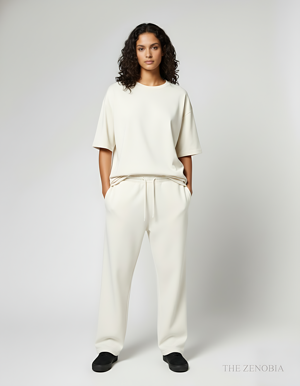 Zenobia Unisex Premium Plain Terry Sweatpants – Relaxed Fit