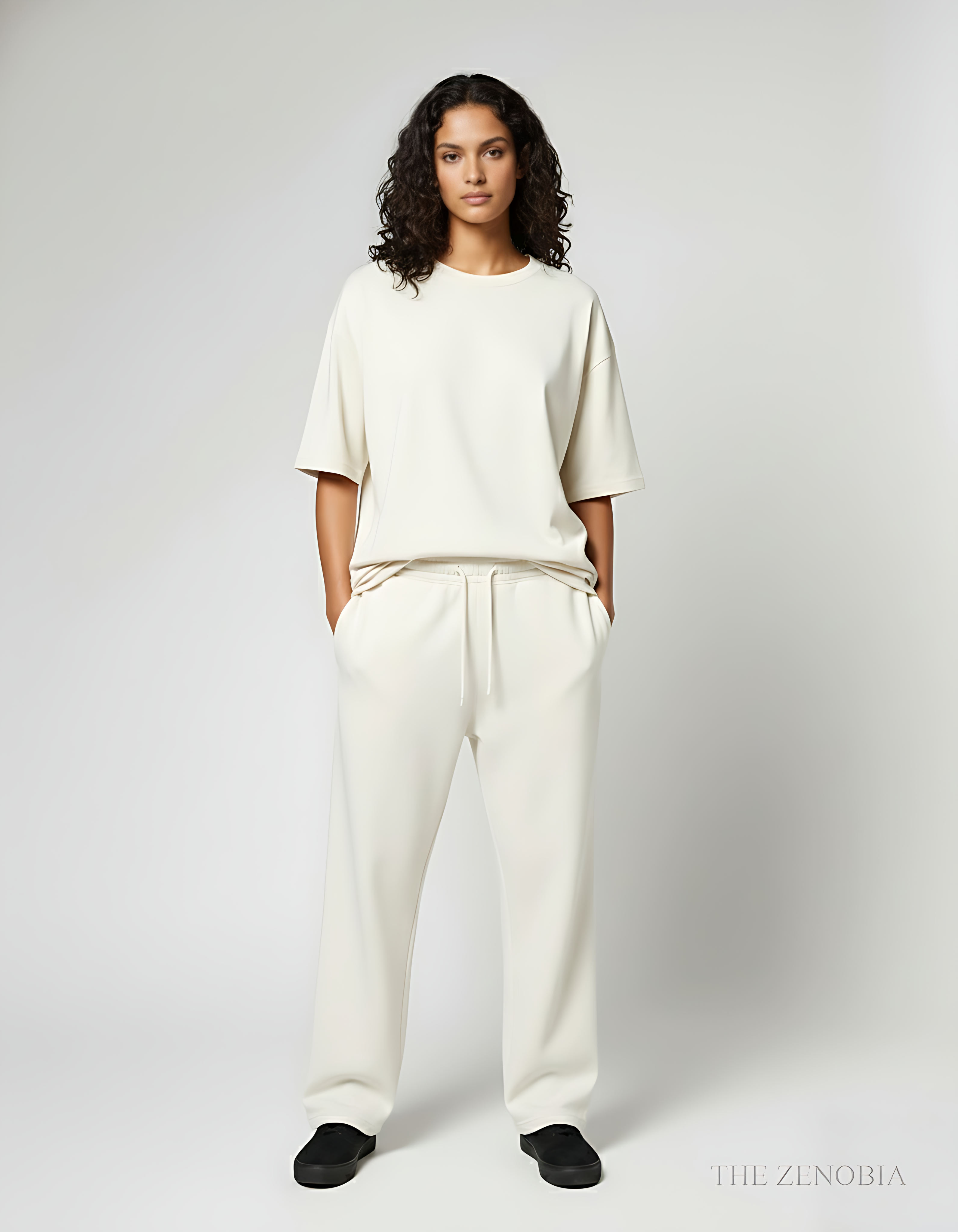 Zenobia Unisex Premium Plain Terry Sweatpants – Relaxed Fit