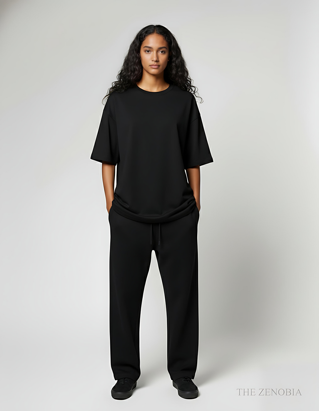 Zenobia Unisex Premium Plain Terry Sweatpants – Relaxed Fit