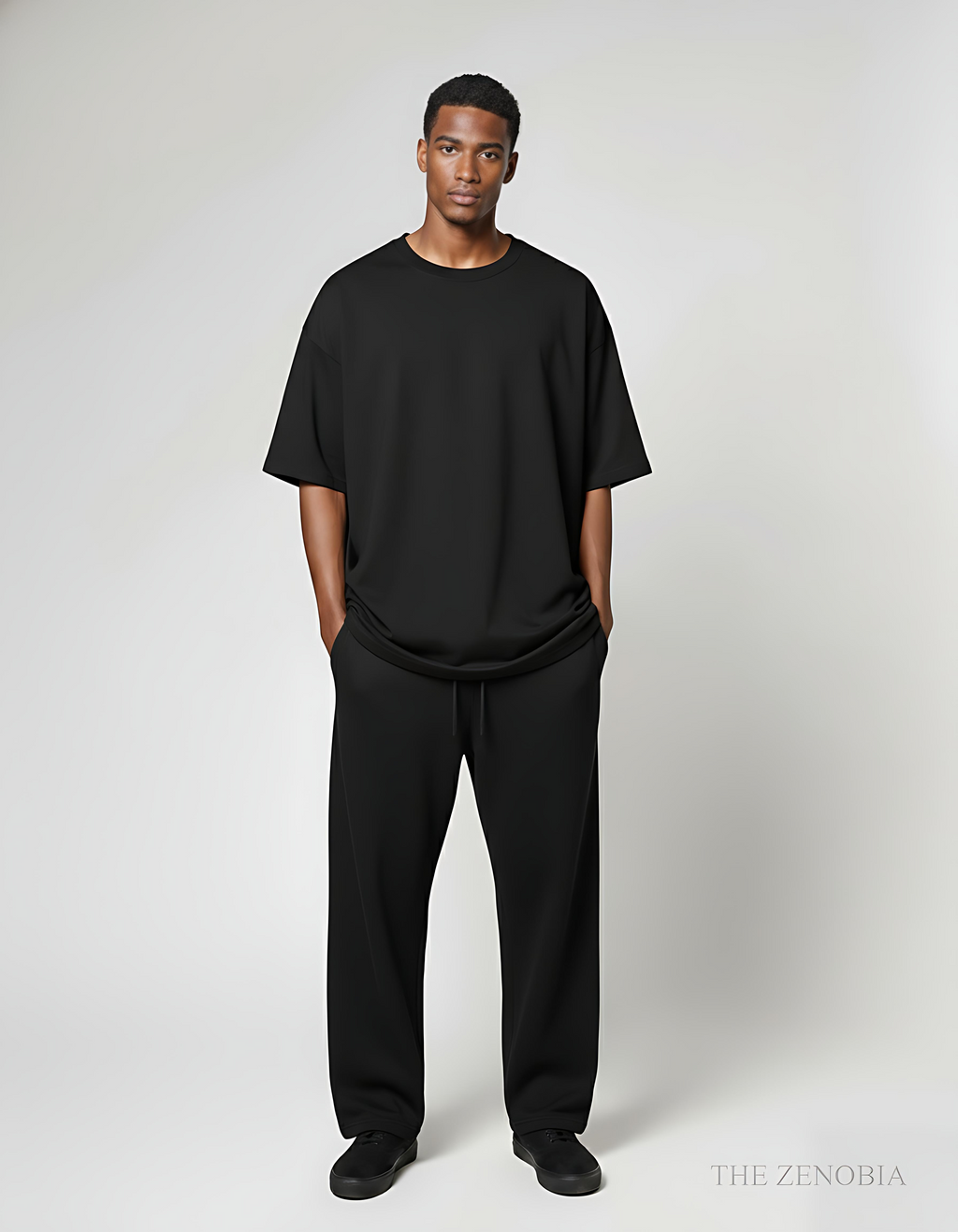 Zenobia Unisex Premium Plain Terry Sweatpants – Relaxed Fit