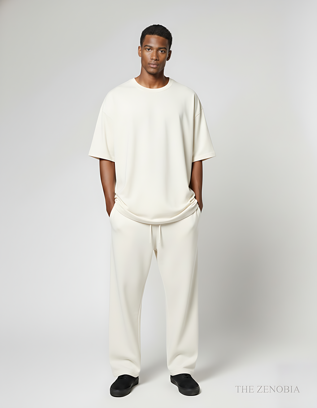 Zenobia Unisex Premium Plain Terry Sweatpants – Relaxed Fit