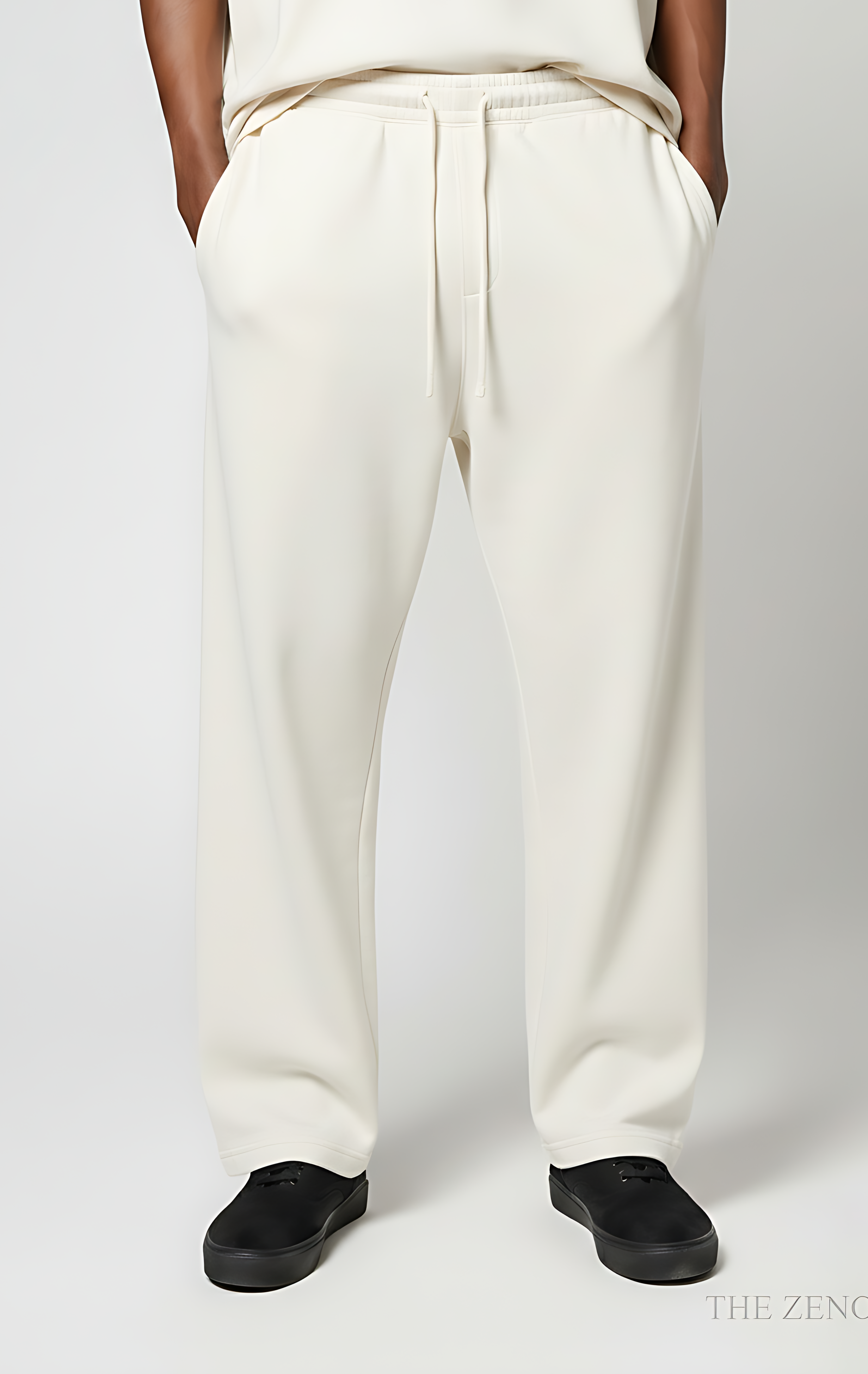 Zenobia Unisex Premium Plain Terry Sweatpants – Relaxed Fit